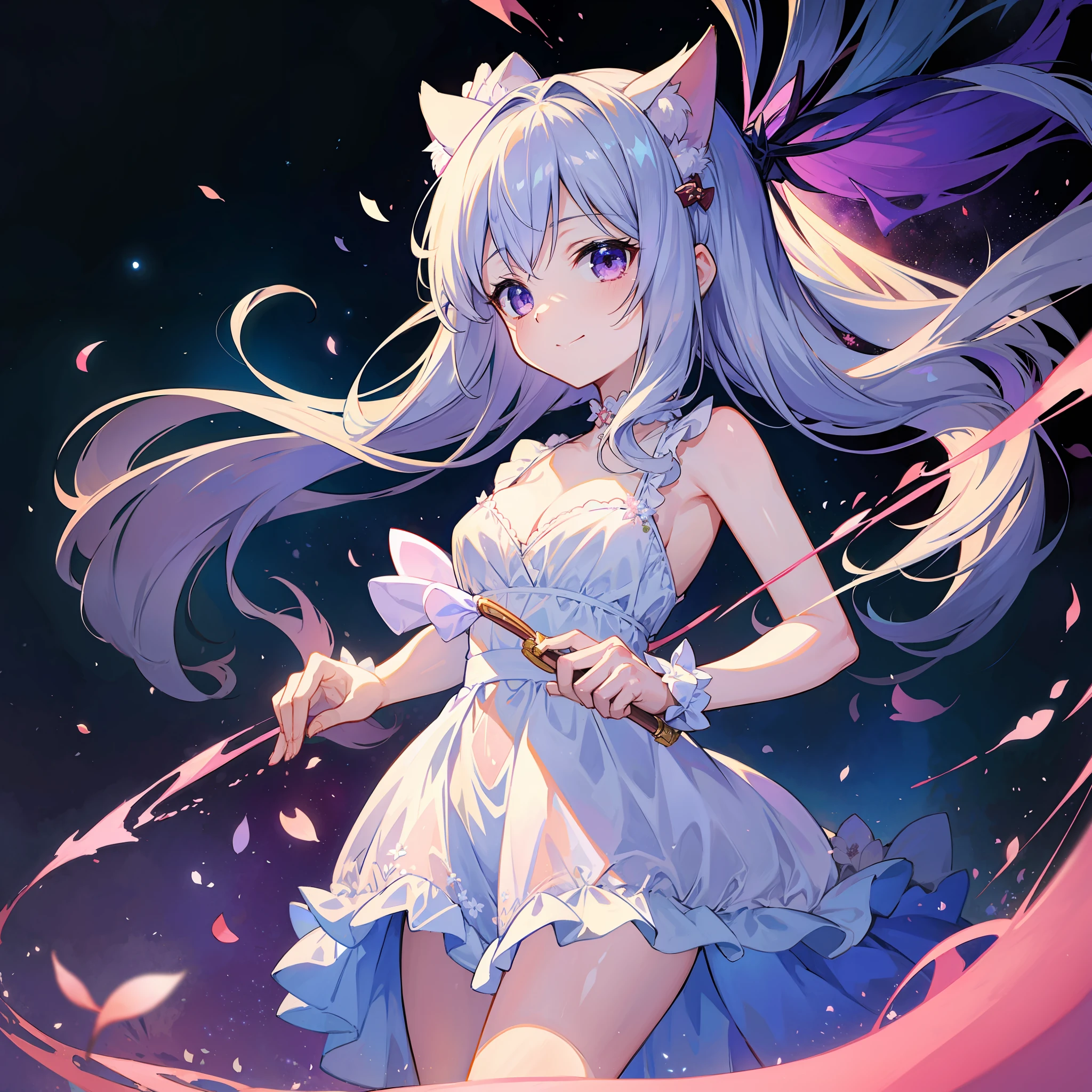 backgrounds、Darkness、small petals、Little stars