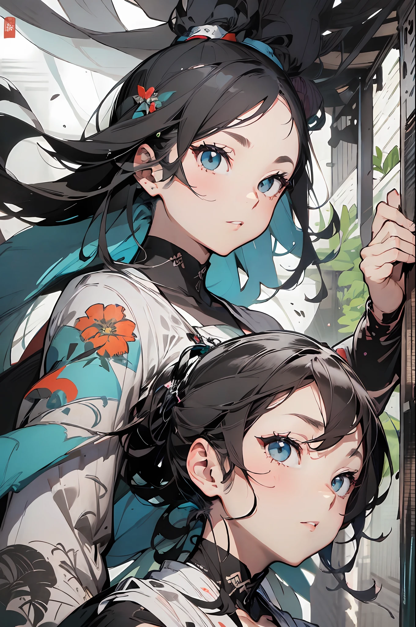 extraordinary jlustration, plano de fundo, misturado-Idioma_Texto, letras japonesas em graffit ,garotas, longos cabelos loiros, excellent lighting, side lighting, perfeito ultimate (cor plana:), (revista_cobrir: , colorido_plano de fundo:), listrado_plano de fundo, card_plano de fundo, ::blusa com estampa floral tatuagem tribal :: circular pieces of white metals glued to the ultra detailed arms coming out of shimmering glow, , perfeita e detalhada, camisa ultra detalhado com desenho abstrato e com estampa de letras japonesas em graffit dos lados da roupa, imagem de garotas com big breast, em cima de uma moto futuristica, com efeitos imersivos, efeito pairar, fundo estilo grafite tatuagem tribal com flores e cores vibrantes, "HDR Ultra |" detalhadas e com efeito de foco, (obra-antes:, melhor qualidade), (beautiful eyes with huge finely detailed eyelashes:), , ((Somente)), (Olhos finamente detalhados e rosto detalhado :), in several full-Poses de ataque ao corpo, (fundo bonito ),Traje futurista, Super detailed circular metals Clinging to the arms and pants, Fantastic paintings