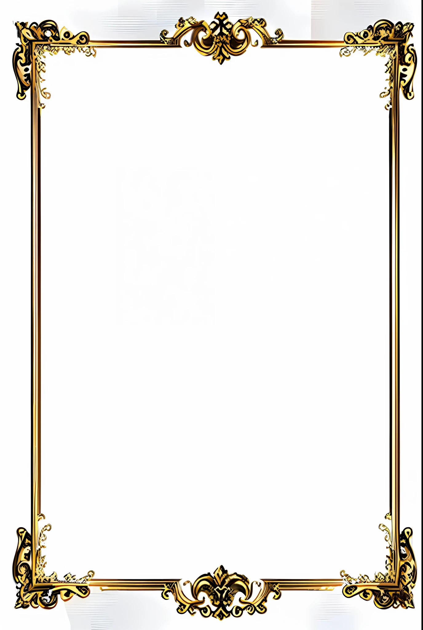 a gold frame with purple ribbons and gold leaves, backgrounds，(solid), game overlay, full view blank background, vertical movie frame, empty background, game background, backgrounds， ( dark _ smokiness ), epic background, mobile game background, complete darkness background, blank background, movie frame, movie frame, simple background, stop frame animation, phone background, meme template