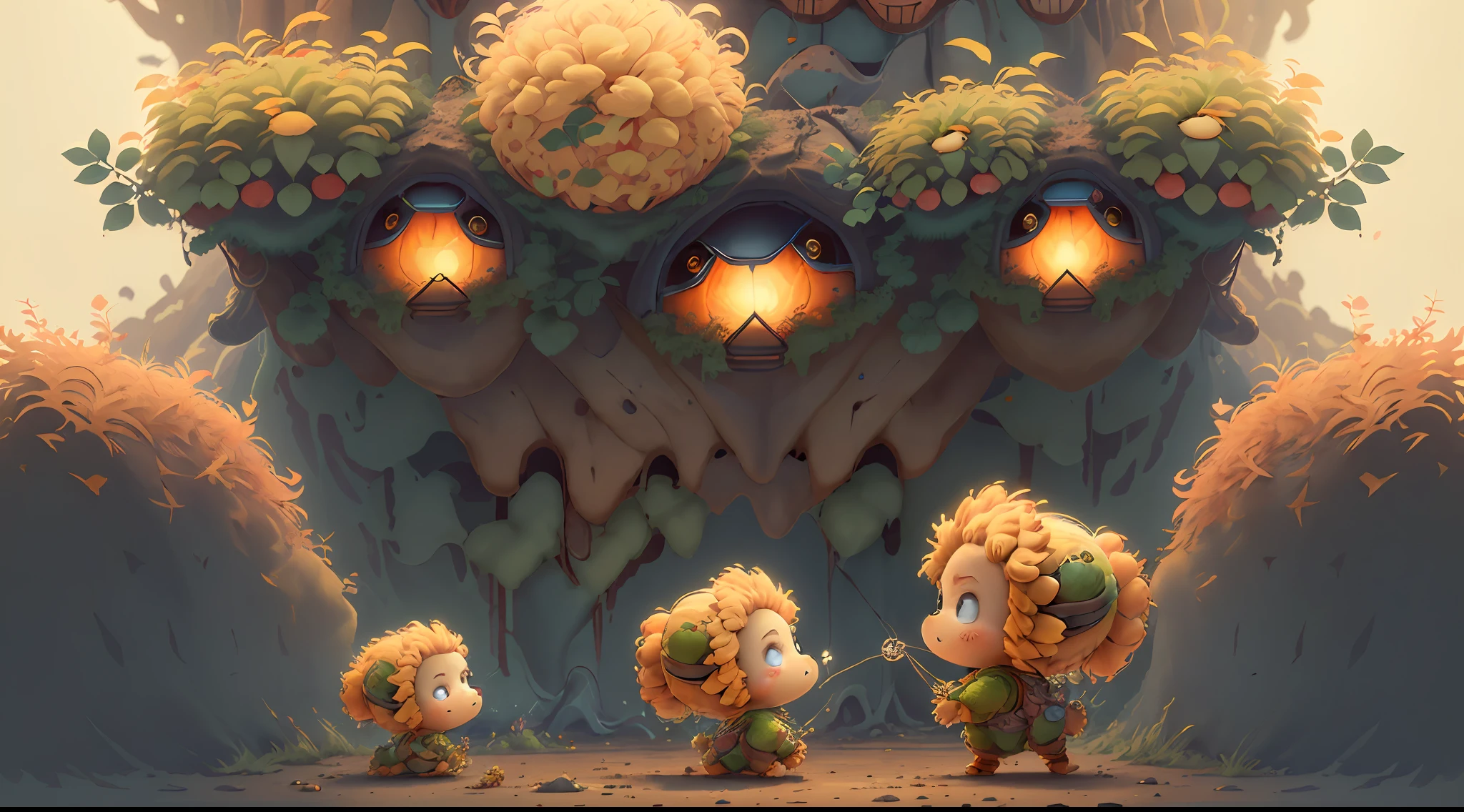 (extremely cute and delicate CG illustration, ultra-detailed and ultra-high quality), best illumination, best shadow, an extremely cute and adorable cu73cre4ture (agama), with big round eyes and a small cute mouth, small horns on its head, vibrant and vivid colors, dynamic angle, dynamic pose, floating, in a magical and enchanting place, with lush vegetation and vibrant flowers.
