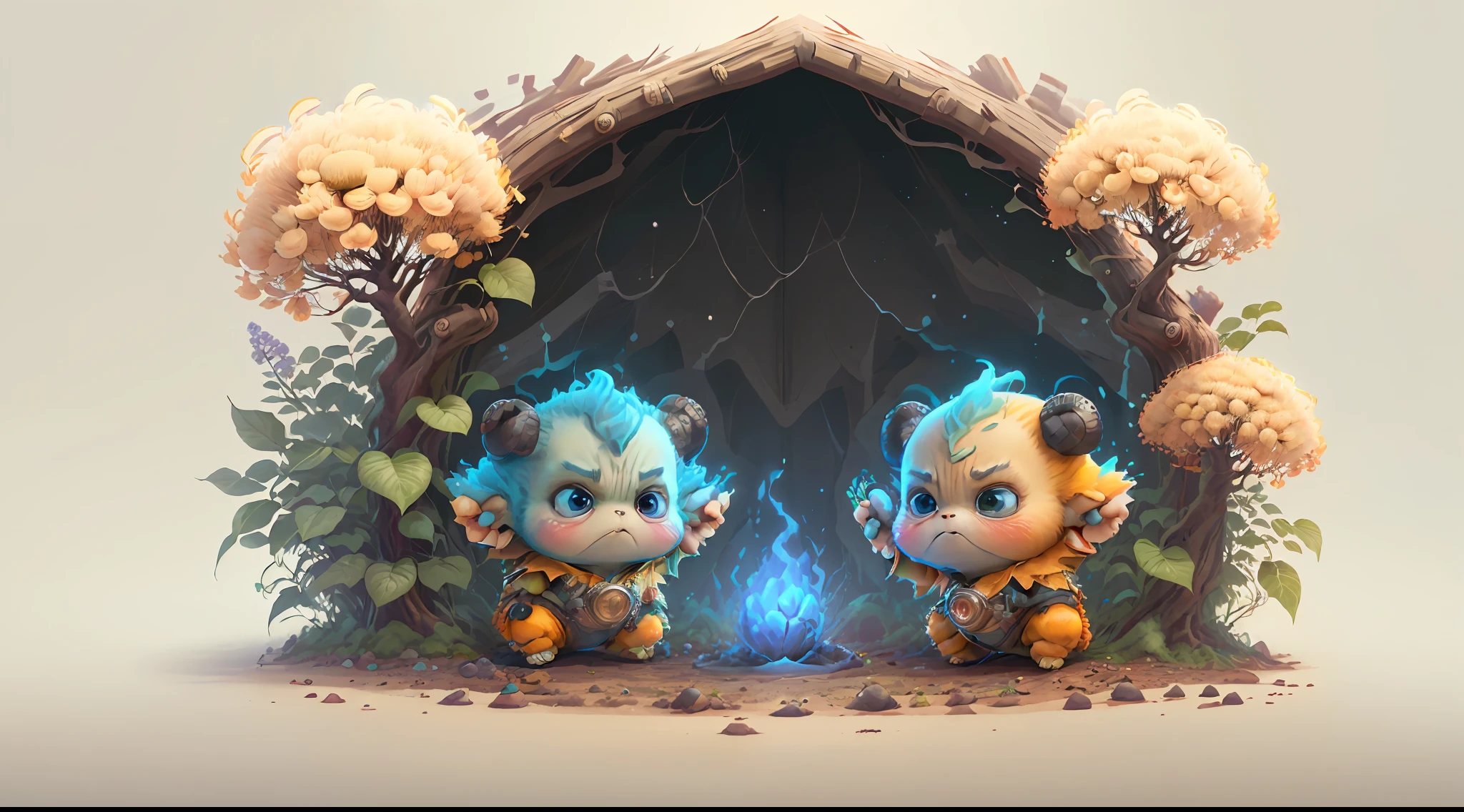 (extremely cute and delicate CG illustration, ultra-detailed and ultra-high quality), best illumination, best shadow, an extremely cute and adorable cu73cre4ture (agama), with big round eyes and a small cute mouth, small horns on its head, vibrant and vivid colors, dynamic angle, dynamic pose, floating, in a magical and enchanting place, with lush vegetation and vibrant flowers.