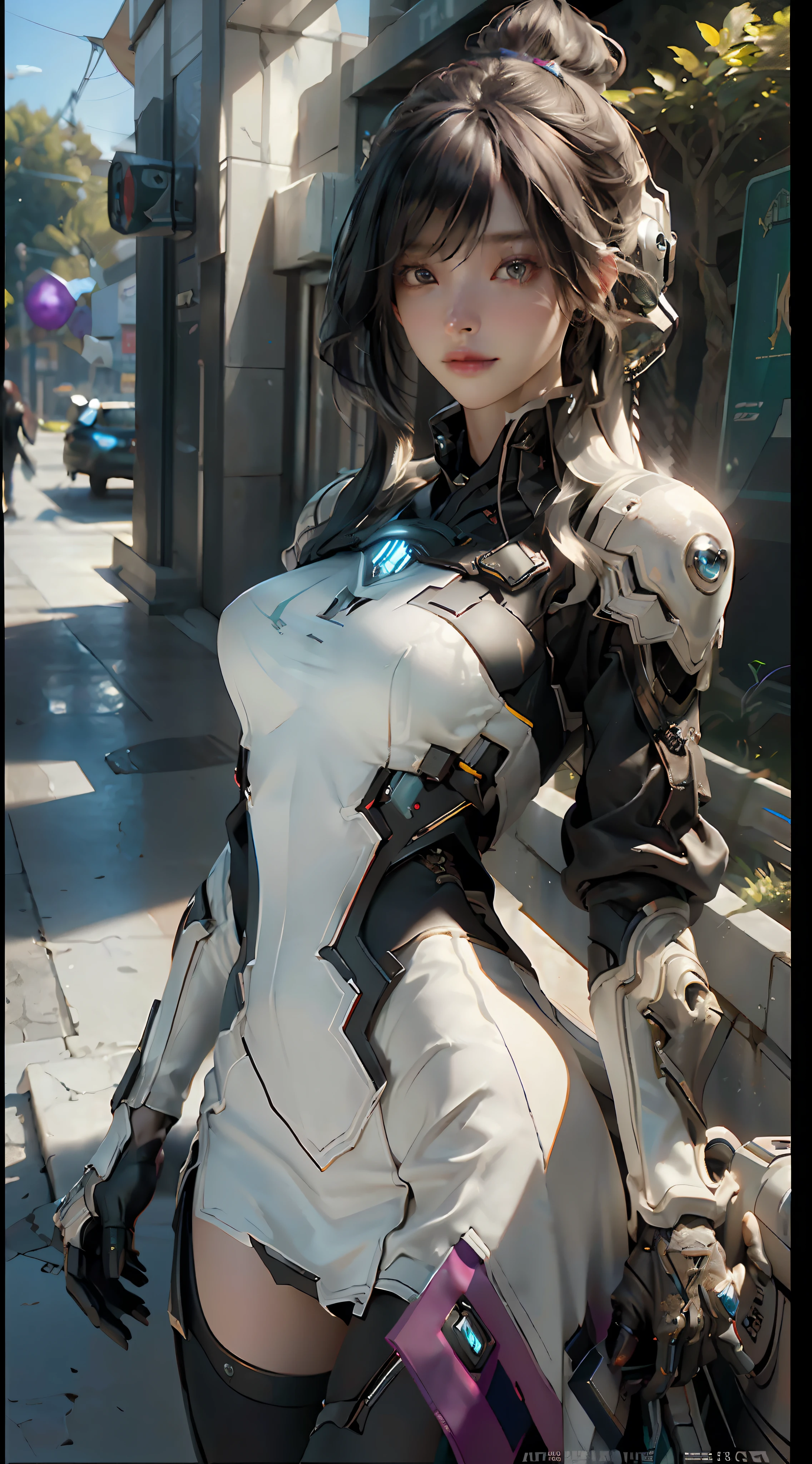 ((Best quality)), ((masterpiece)), (detailed:1.4), 3D, an image of a beautiful cyberpunk female,HDR (High Dynamic Range),Ray Tracing,NVIDIA RTX,Super-Resolution,Unreal 5,Subsurface scattering,PBR Texturing,Post-processing,Anisotropic Filtering,Depth-of-field,Maximum clarity and sharpness,Multi-layered textures,Albedo and Specular maps,Surface shading,Accurate simulation of light-material interaction,Perfect proportions,Octane Render,Two-tone lighting,Wide aperture,Low ISO,White balance,Rule of thirds,8K RAW,