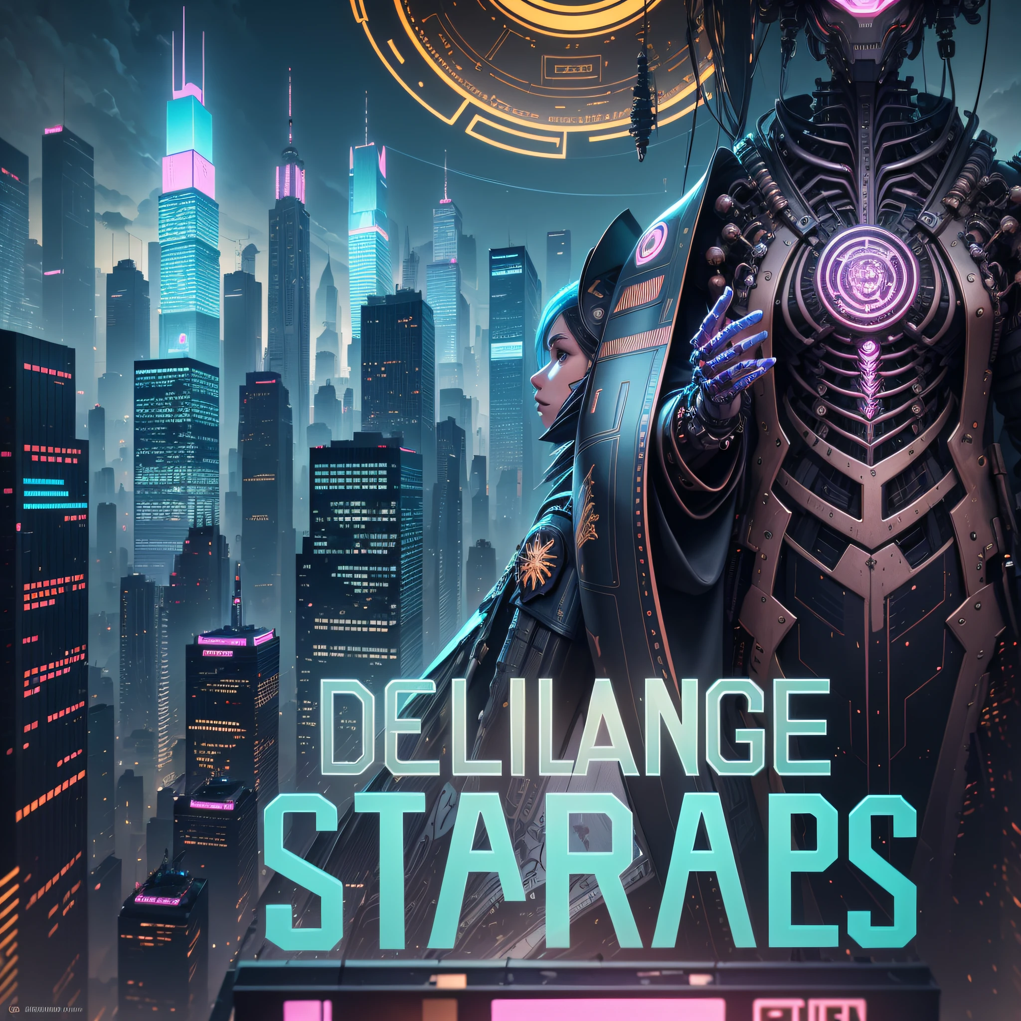 Explore the futuristic cityscape with mechanical skeletons, neon lights and alien ships. Witness the surreal sight of a shaman holding a king's drum and fluttering prayer flags. Get lost in the details of the impeccably dressed figures gazing out at the city from towering rooftops. Immerse yourself in the cyberpunk world filled with intricate mecha backpacks, hyperrealistic facial details and elegant electric cables. Experience this ABSURDLY detailed masterpiece in stable diffusion, with vibrant colors and H. R. Giger-inspired style. Come and discover this photo-realistic wonderland with Octane Render and Unity, in ultra-sharp 8K quality - it's sure to mesmerize and inspire you! --auto --s2