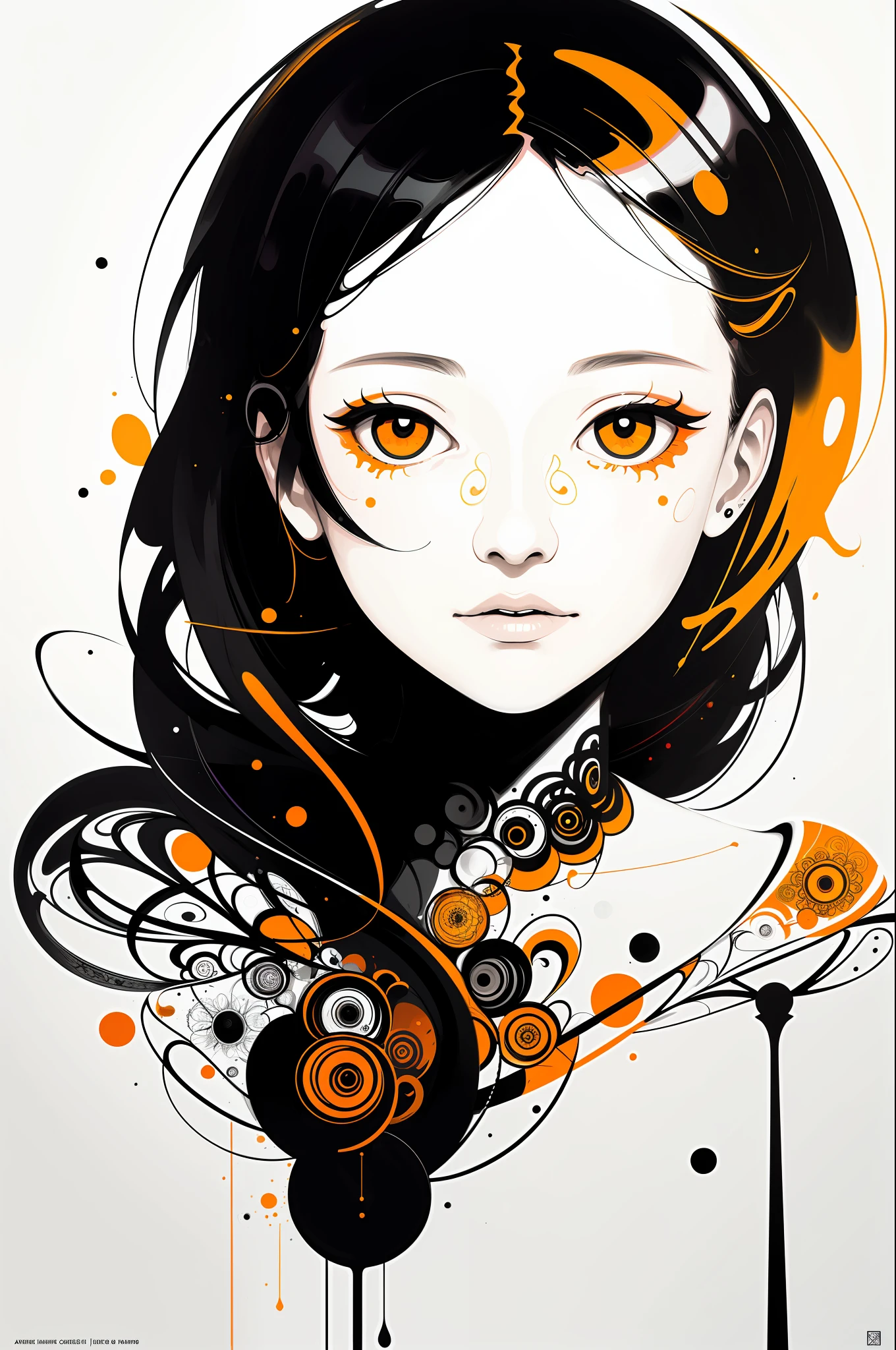official art, unity 8k wallpaper, ultra detailed, beautiful and aesthetic, masterpiece, best quality, (zentangle, mandala, tangle, entangle), (fractal art:1.3) , 1girl, extremely detailed, dynamic angle, cowboyshot, the most beautiful form of chaos, elegant, a brutalist designed, vivid colours, romanticism, by james jean, roby dwi antono, ross tran, francis bacon, michal mraz, adrian ghenie, petra cortright, gerhard richter, takato yamamoto, ashley wood, atmospheric, ecstasy of musical notes, streaming musical notes visible