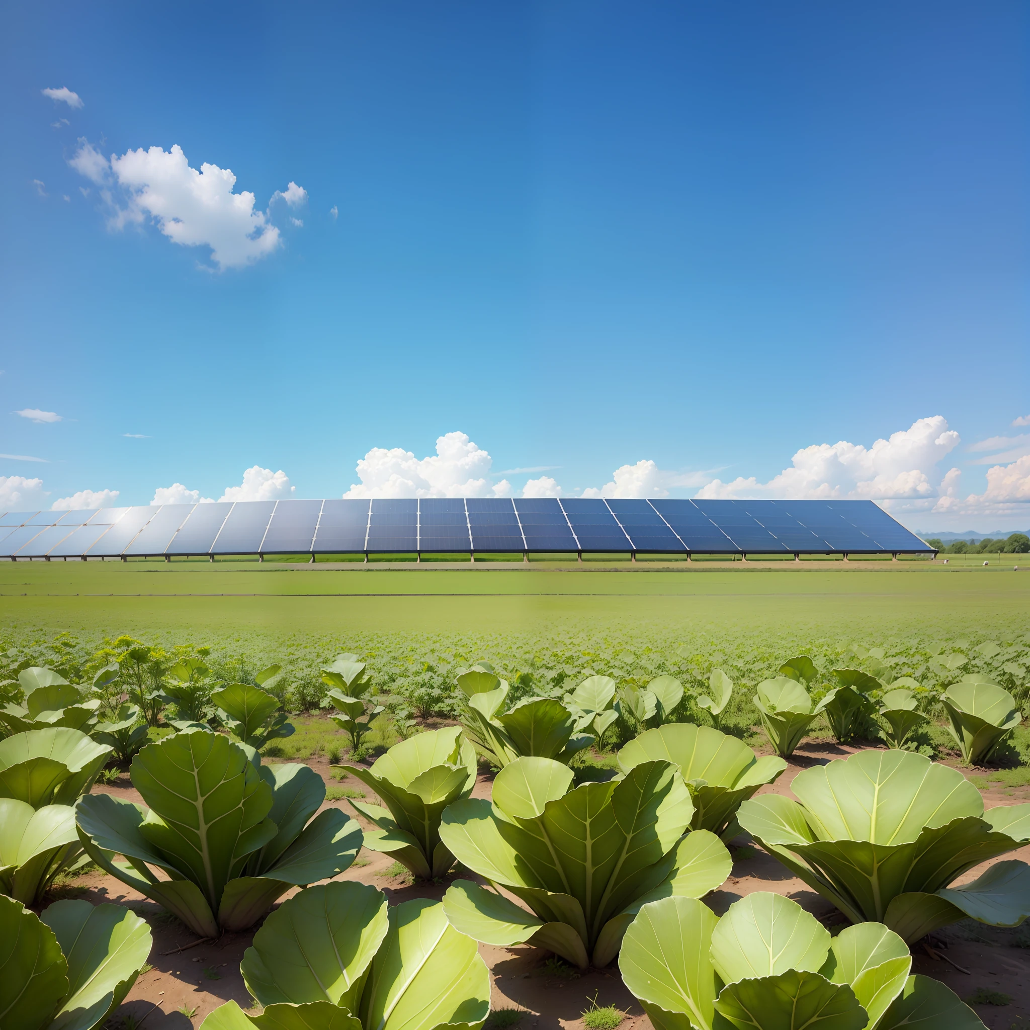Photovoltaic capture in solar panels in the form of cabbage leaves
