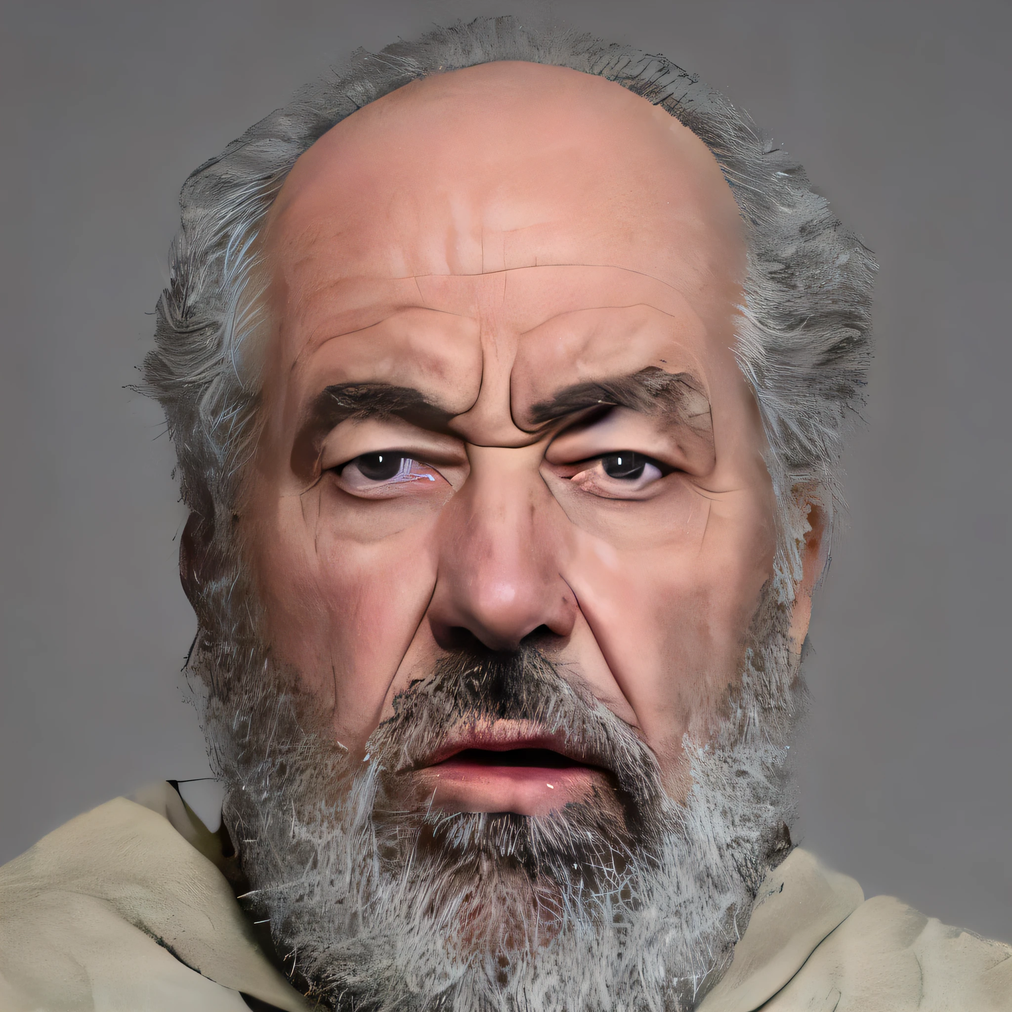 an angry old man