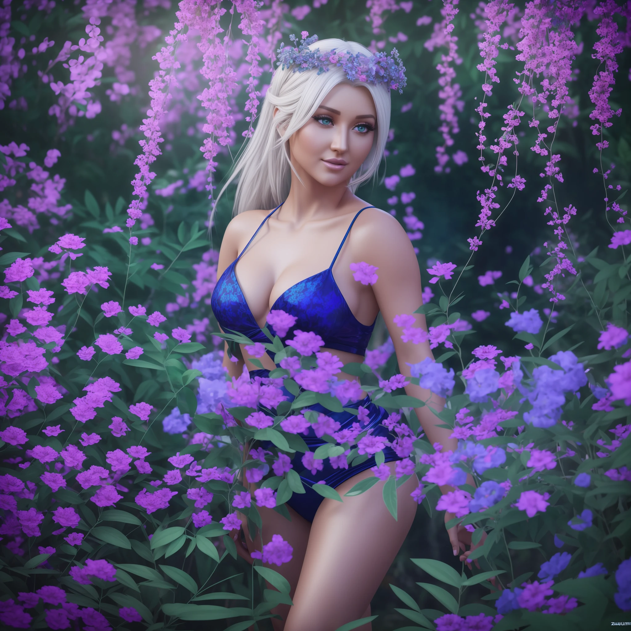 ultra-pro photo reflex Fujifilm XT3 chef-of works "Cerisier" Christina Aguilera walking jungle among fireflies rough face natural skin beautiful eyes howling teeth mouth open 27 years old skin pure face clean emotional appreciate expression revealing seductive suave smile pronounced voluminous anatomy athlete shape symmetry open nose loop navel revealing under-clothing silk satin leather fur spinel diamond kunzite ornate indigo lazuli opal ruby onix turquoise tourmaline complex Garden composition UHD 16k Ultra octane rendering "Unreal Engine 5" ultra-Ultra Realism-Ultra Precise-Ultra details-Ultra Quality-Ultra Resolution-Ultra textured-realist maximalist totalist perfectionism DSLR bright colors