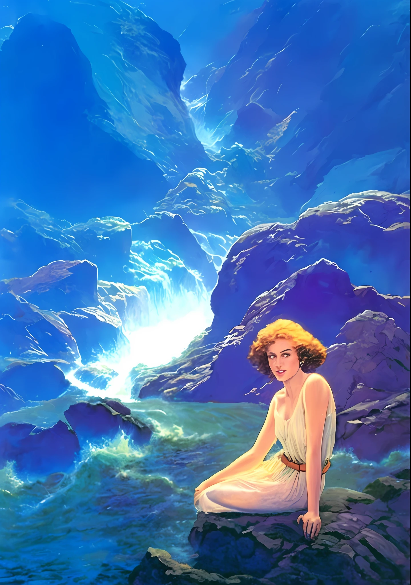pintura de uma mulher Mulher de vestido branco sentada em uma rocha em um rio, Maxfield ParriMulher nua sh!!!!, Direction: Maxfield ParriMulher nua sh, Direction: Don Maitz, inMulher nua spirado em Maxfield ParriMulher nua sh, virgil finlaytim hildebrandt, CarloMulher nua s Shwabe, Frank Kelly FreaMulher nua s, Michael Whelan e Karol Bak, The art of the poNaked woman Edward sterNaked woman s, don lawrence'Mulher nua s, GaMulher new stão BruMulher new sMulher new siere, Arte de fantaMulher nua sia vintage