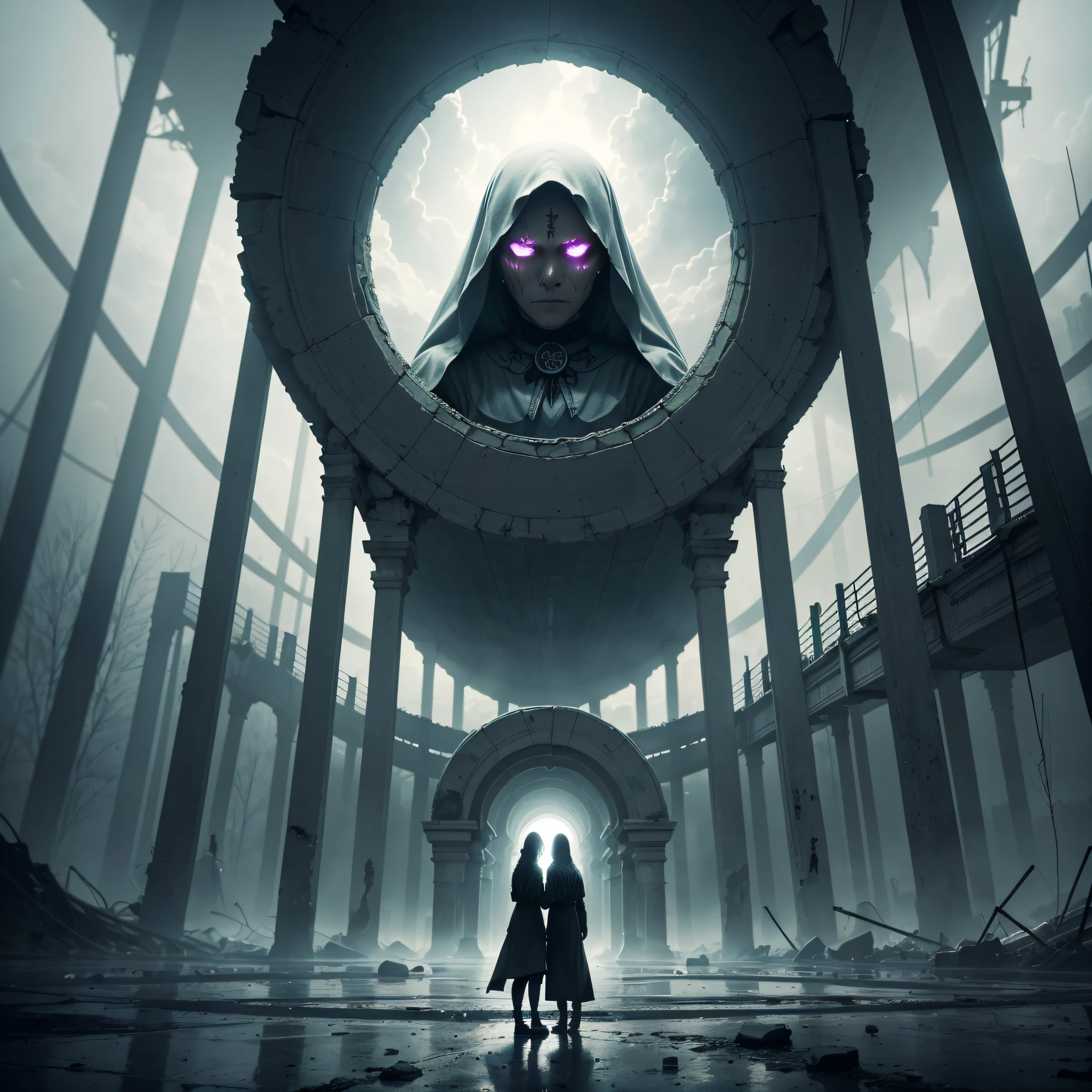 in the beginning everything was in darkness, multitude of people in darkness, suffering, abyss, souls were deserted and empty, people lost, evil hovered over all minds --auto --s2