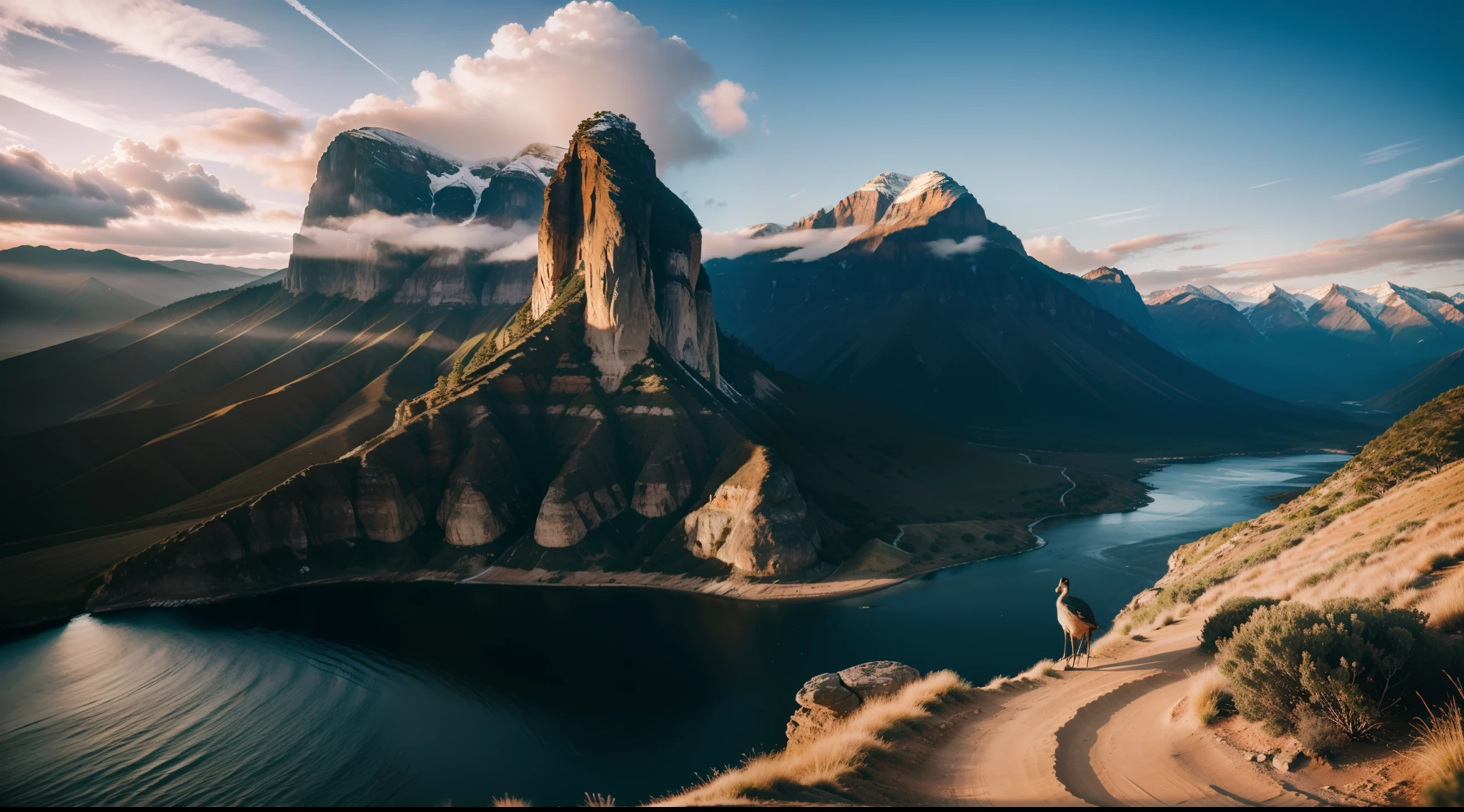 breathtaking natural landscapes and wildlife, vibrante, fotorrealista, realista, dramatic, cinematic lighting, focus sharp, 8k