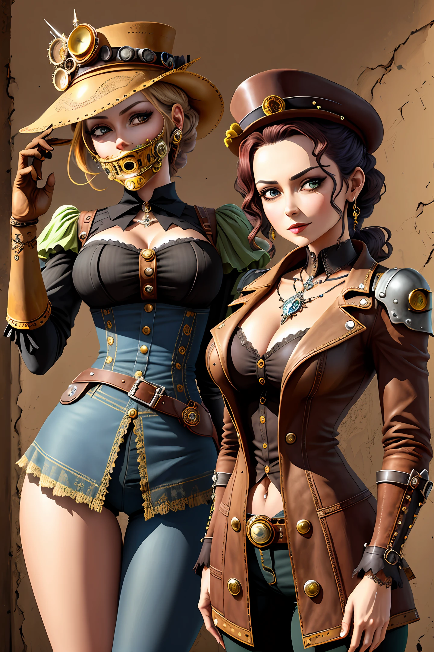 Letra L, formado por engrenagens, steampunk, cores metalicas, alta qualidade, liz e sombra,