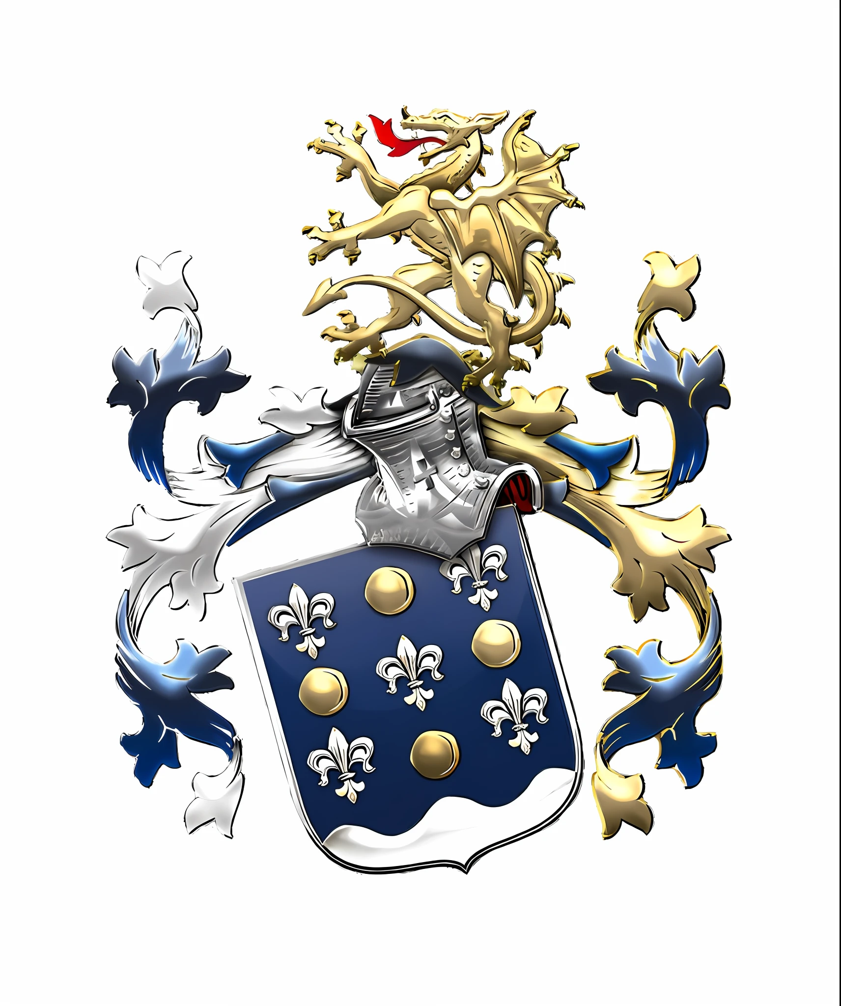 a close up of a coat of arms with a dragon on it, family crest, coat of arms, heraldry, by George Barret, Jr., by George Barret, Sr., digitally painted, detailed arms, emblem, by Frederik Vermehren, tudor, closeup of arms, herb, sharp metal crest, proper shading