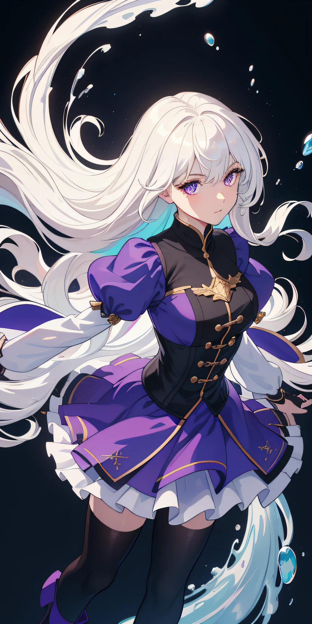 (masterpiece:1.2, best quality), (finely detailed beautiful eyes: 1.2), (extremely detailed CG unity 8k wallpaper, masterpiece, best quality, ultra-detailed, best shadow), (detailed background), (beautiful detailed face, beautiful detailed eyes), High contrast, (best illumination, an extremely delicate and beautiful),1girl,((colourful paint splashes on transparent background, dulux,)), dynamic angle,beautiful detailed glow,full body, cowboy shot, white hair, purple eyes,