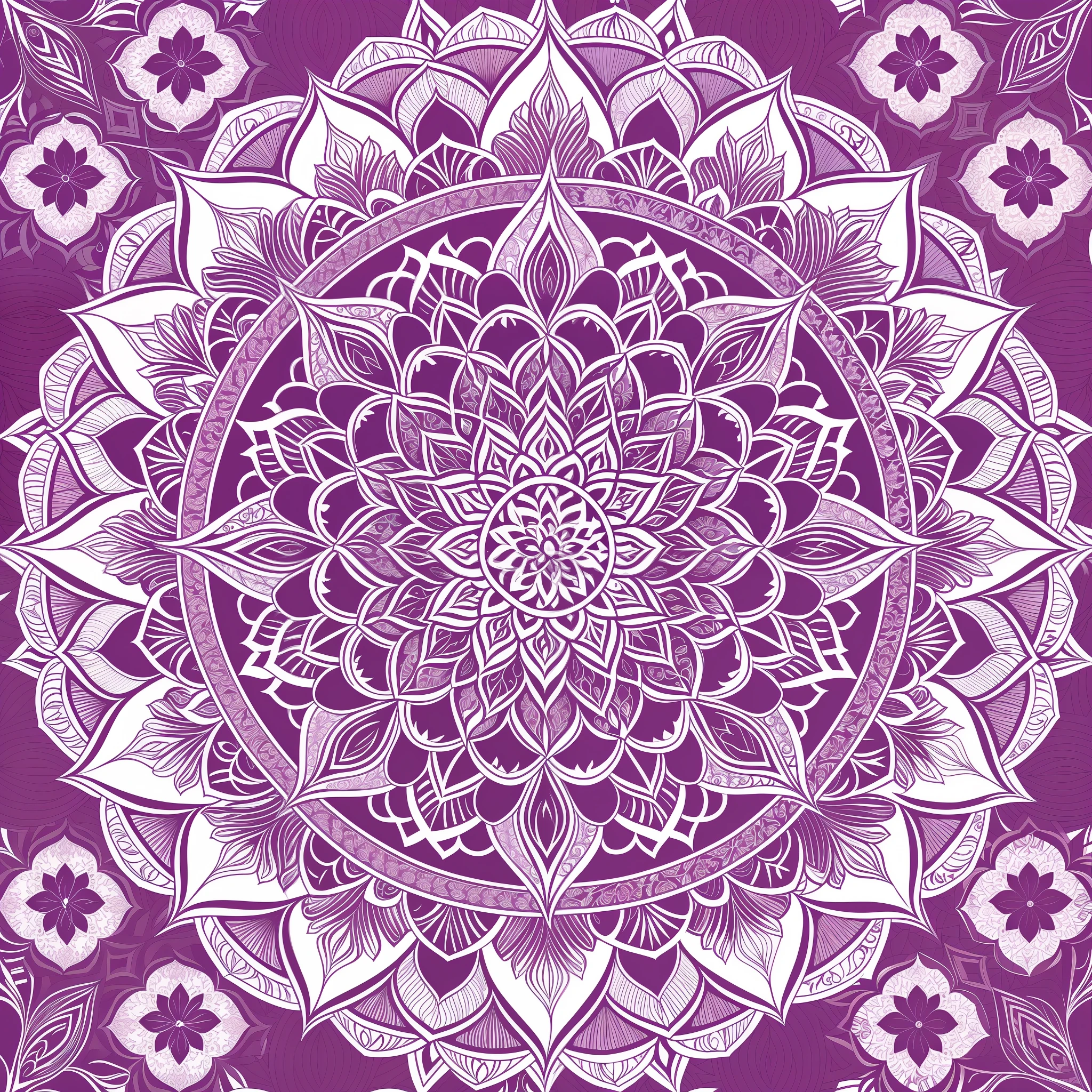a Mandala,Lotus Flower,vector graphic,backgrounds,whited --auto --s2