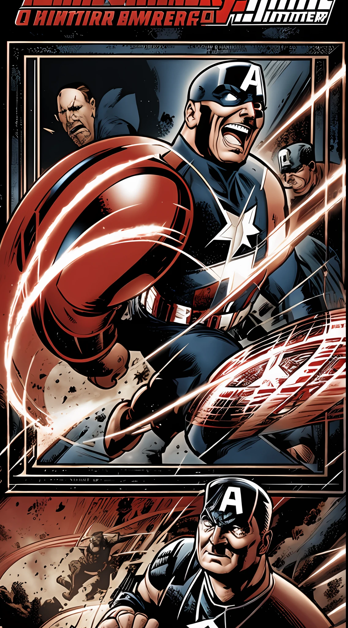 Captain America vs. Hitler, nocaute, Punch of the Python in Hitler's face, luta, hitler morrendo --auto --s2