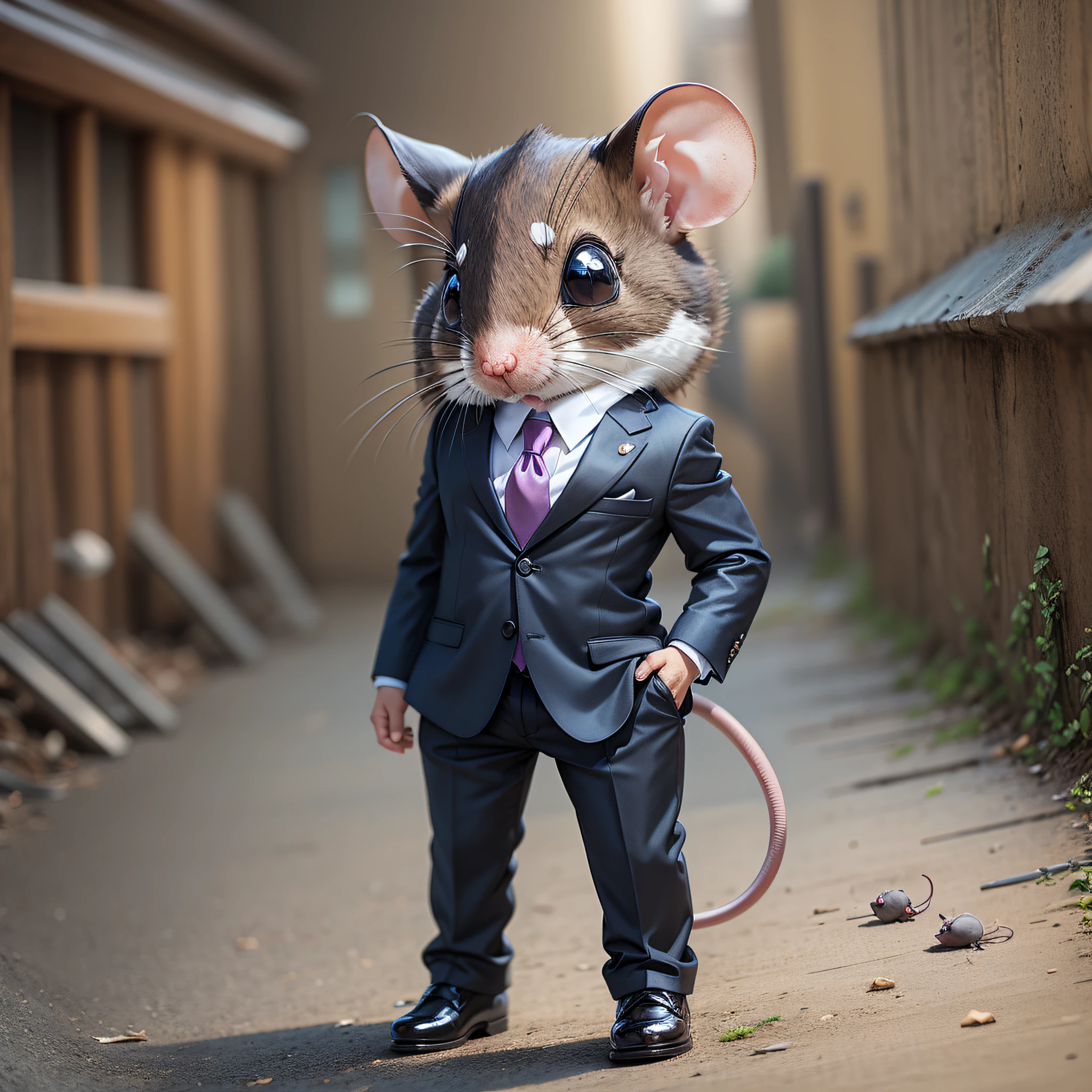 a mouse in a suit