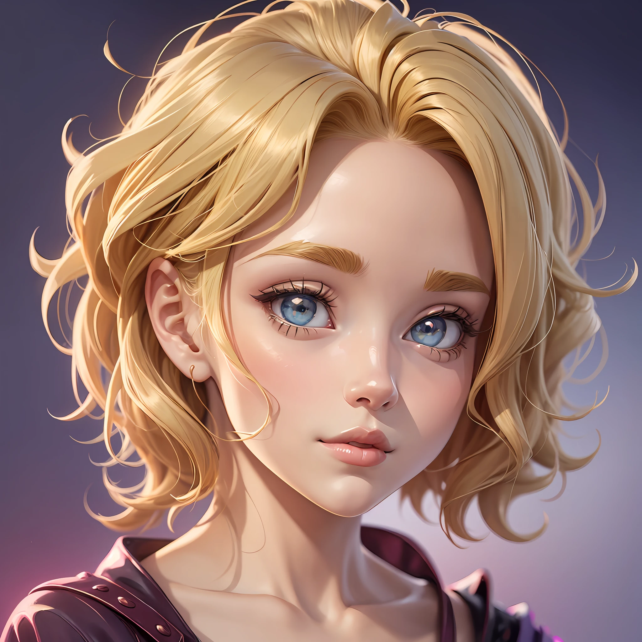 blond haired girl with a finger on her lips, cartoon digital painting, cartoon digital art, short curly blonde haired girl, curly blonde hair | d & d, cartoon art style, stylized 3d render, adorable digital painting, for hire 3d artist, cartoon style illustration, stylized 3 d, digital art cartoon, digital cartoon painting art, amazing digital art --auto --s2