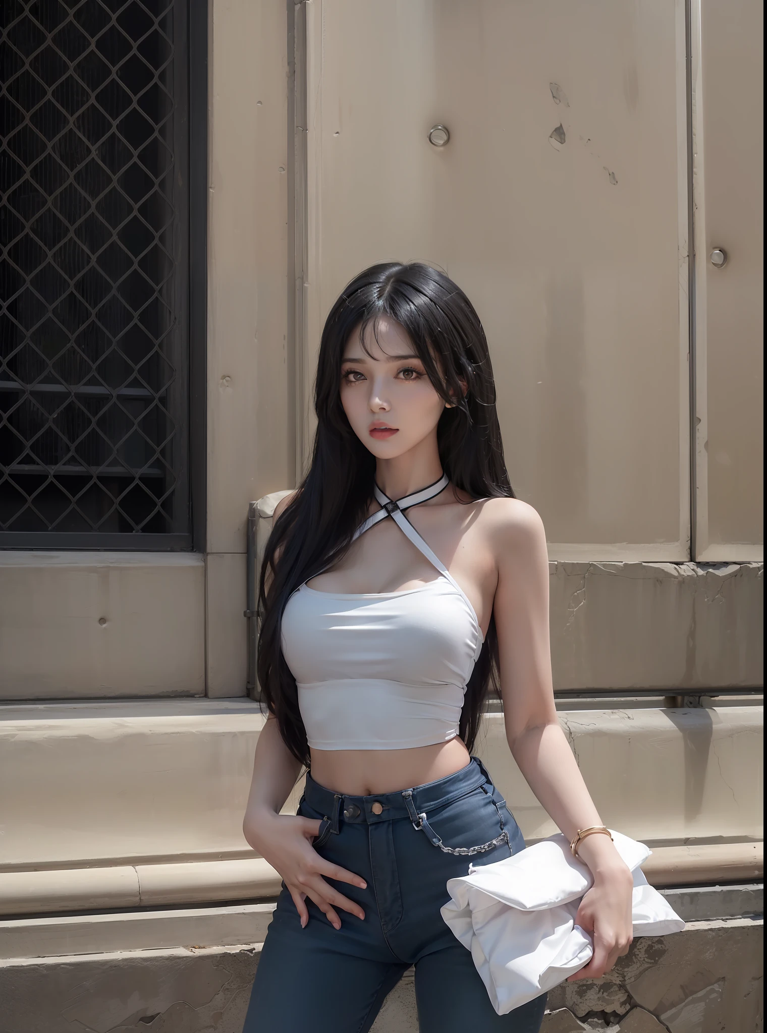 (((masterpiece+best quality+high resolution+ultra-detailed))), long silky black hair, high nose, sharp eyes, noble and inviolable temperament, (([female]: 1.2 + [beauty]: 1.2 + black long hair: 1.2)), dark and deep background, bright eyes, dynamic angle and posture.