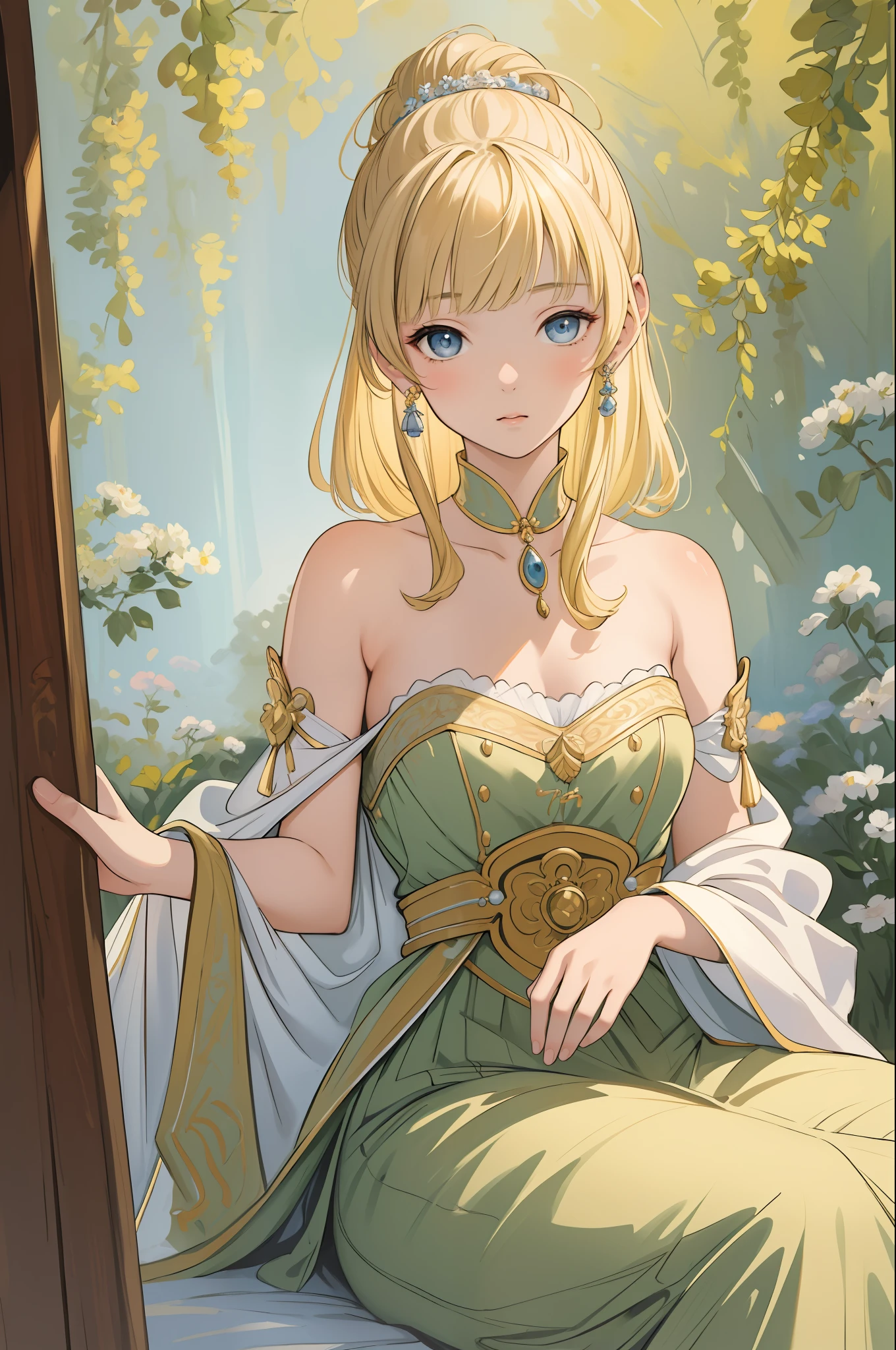 masterpiece, best quality, an extremely delicate and beautiful girl,an extremely delicate and beautiful, world masterpiece theater, ultra-detailed, highly detailed, best quality, blonde hair, highres, extremely detailed,1girl, best quality, illustration, looking at viewer, impasto, canvas, oil painting, realistic, realist ,real, ayaka