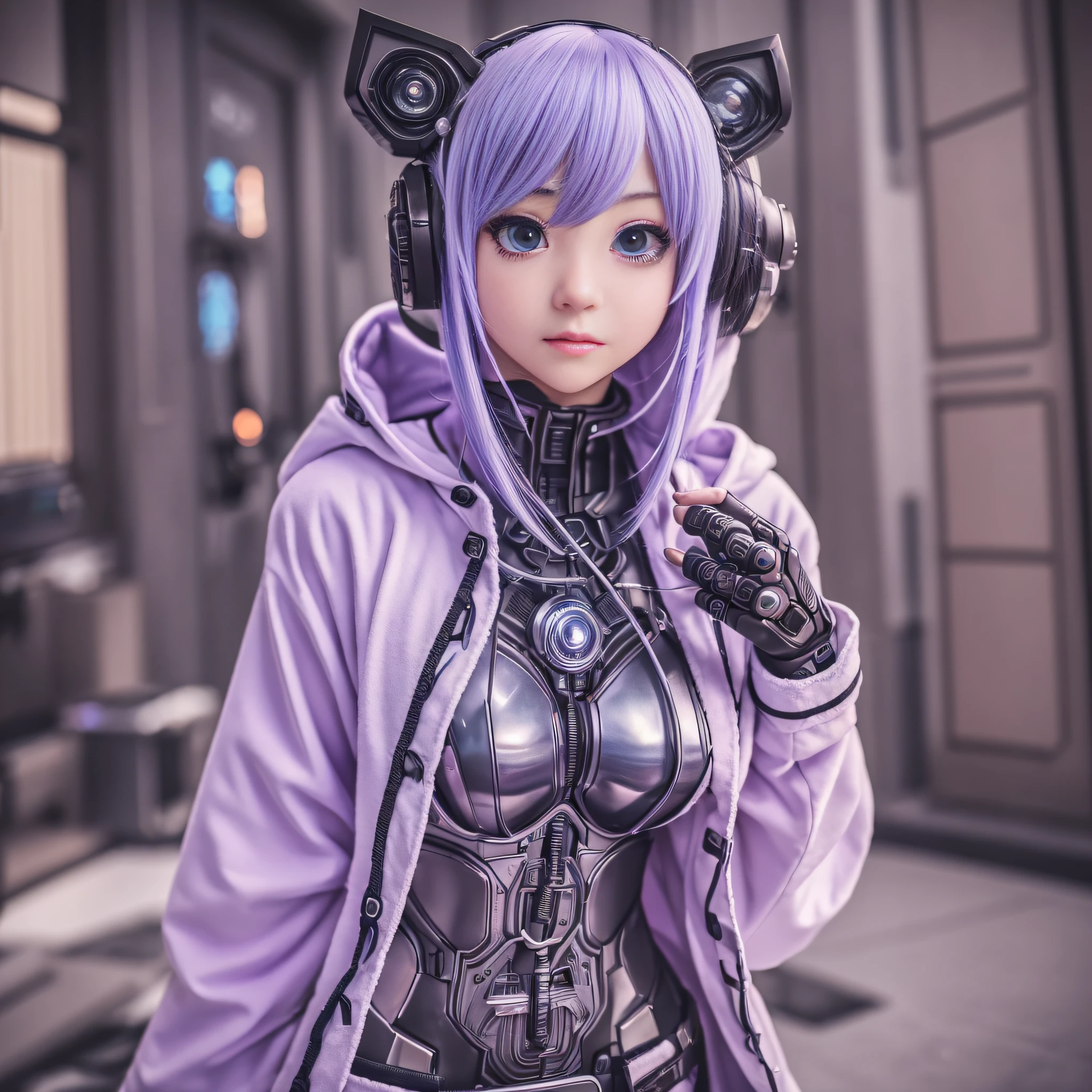 (8k、RAW Photos、bestquality、A masterpie)、(lifelike、photorealistic)、Extremely Delicate and Beautiful、Highly detailed、Cool、cool、a robot、smart、All over body、bath robe、REN、Cyborg、elegantly、a beautiful background、Octane Render、HR Giger Style、there is a woman in a cosplay outfit posing for a picture, anime girl cosplay, captured on canon eos r 6, cosplay photo, bathrobe, professional cosplay, female cyberpunk anime girl, cyberpunk photo, anime cosplay, cyberpunk anime girl, shot on canon eos r5, shot on canon eos r 5, cyberpunk anime girl in hoodie, cyberpunk beautiful girl, realistic cosplay、Professional Writing、Photographer Quality