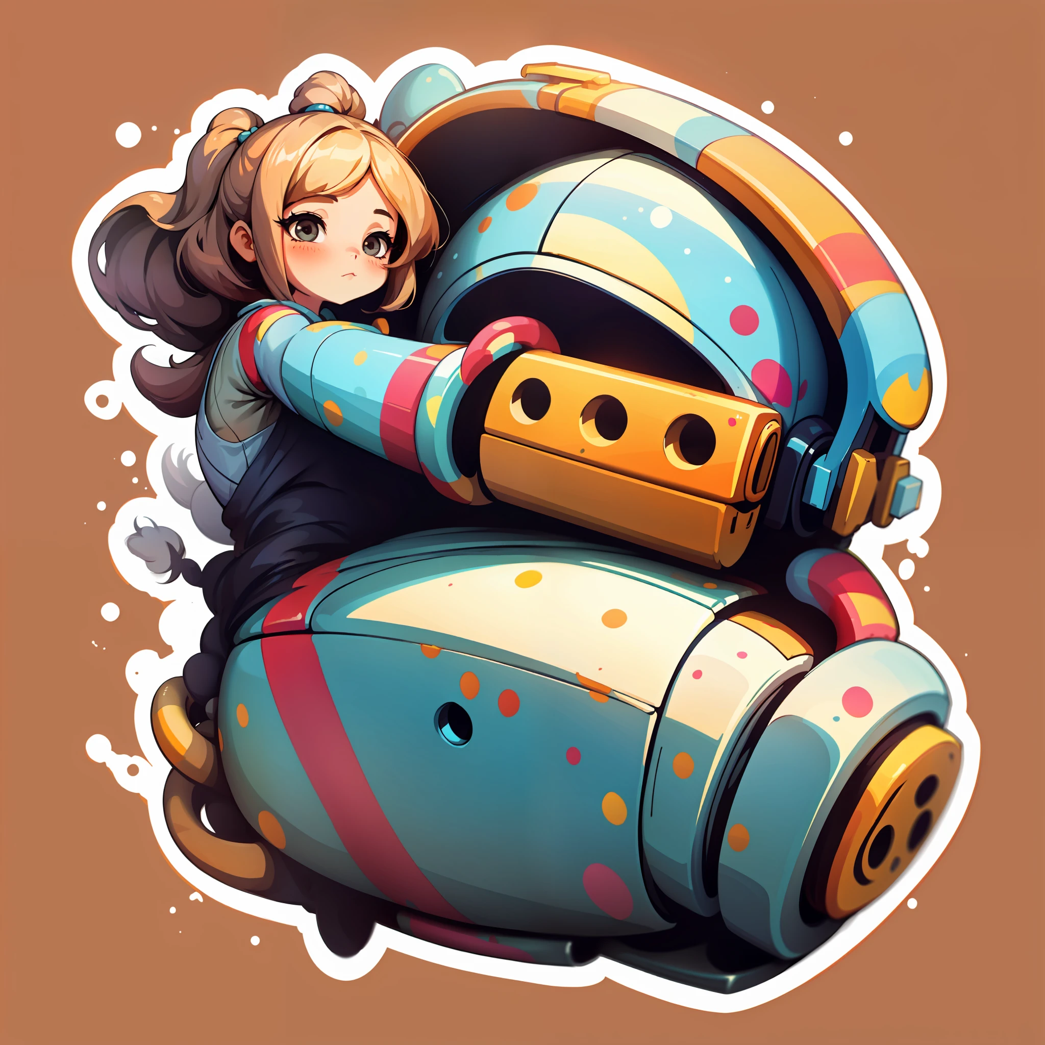 sticker,1girl, simple background,