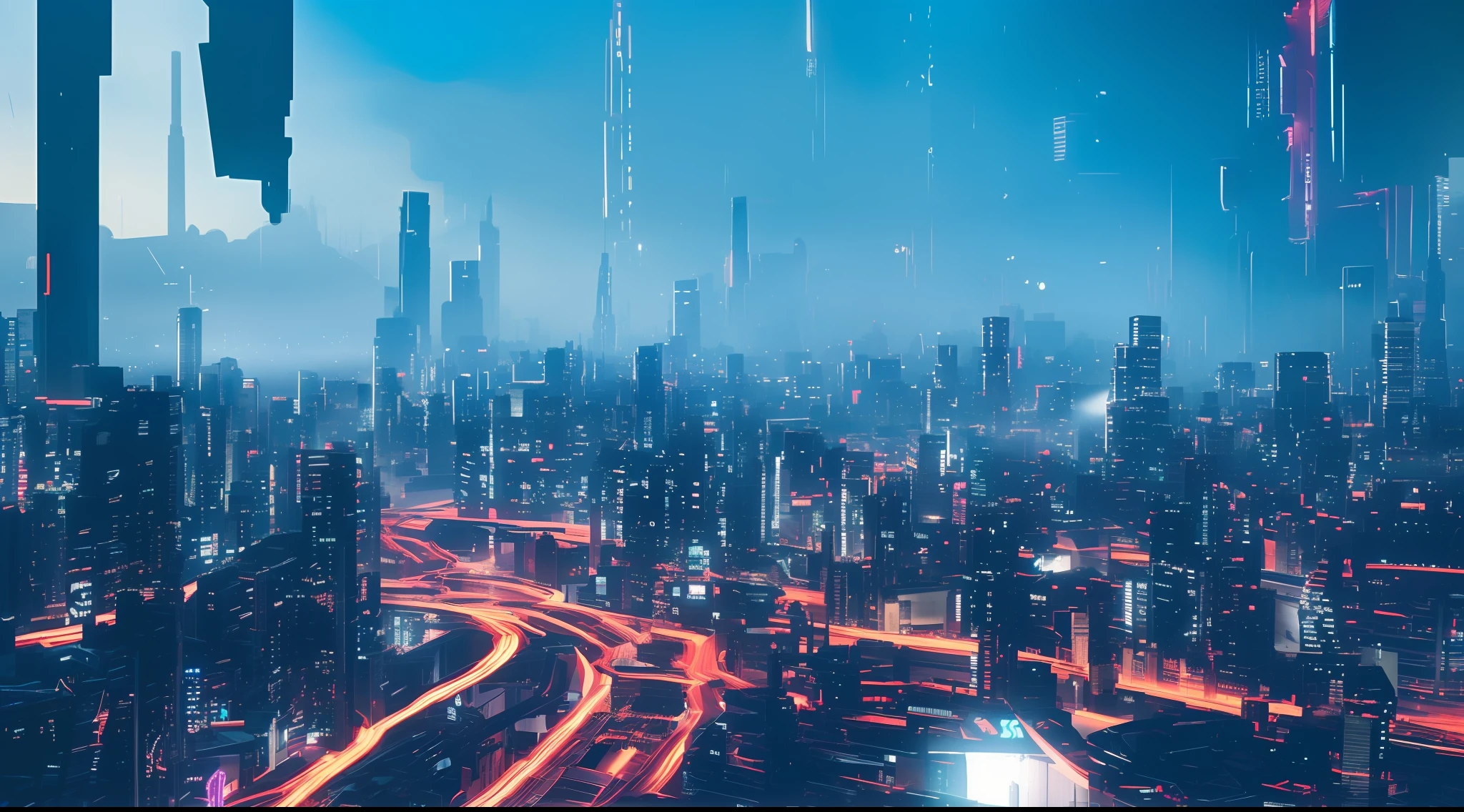 (Third-person view),(homem),(building),(cidade de Tokyo),(noite),(iluminada por luzes neon),(cidade sci-fi),(blade runner style),(atmosfera futurista),(neon em tons de vermelho e azul),(wide shot),(high contrast),(night cityscape),(futuristic city),(cyberpunk skyline),(flickering lights),(vaporwave aesthetic),(futuristic streetscape),(ultra-detailed),(8k wallpaper),(masterpiece),(high resolution),(three-point perspective),(dynamic angle),(floating),(cityscape silhouette),(dramatic lighting)