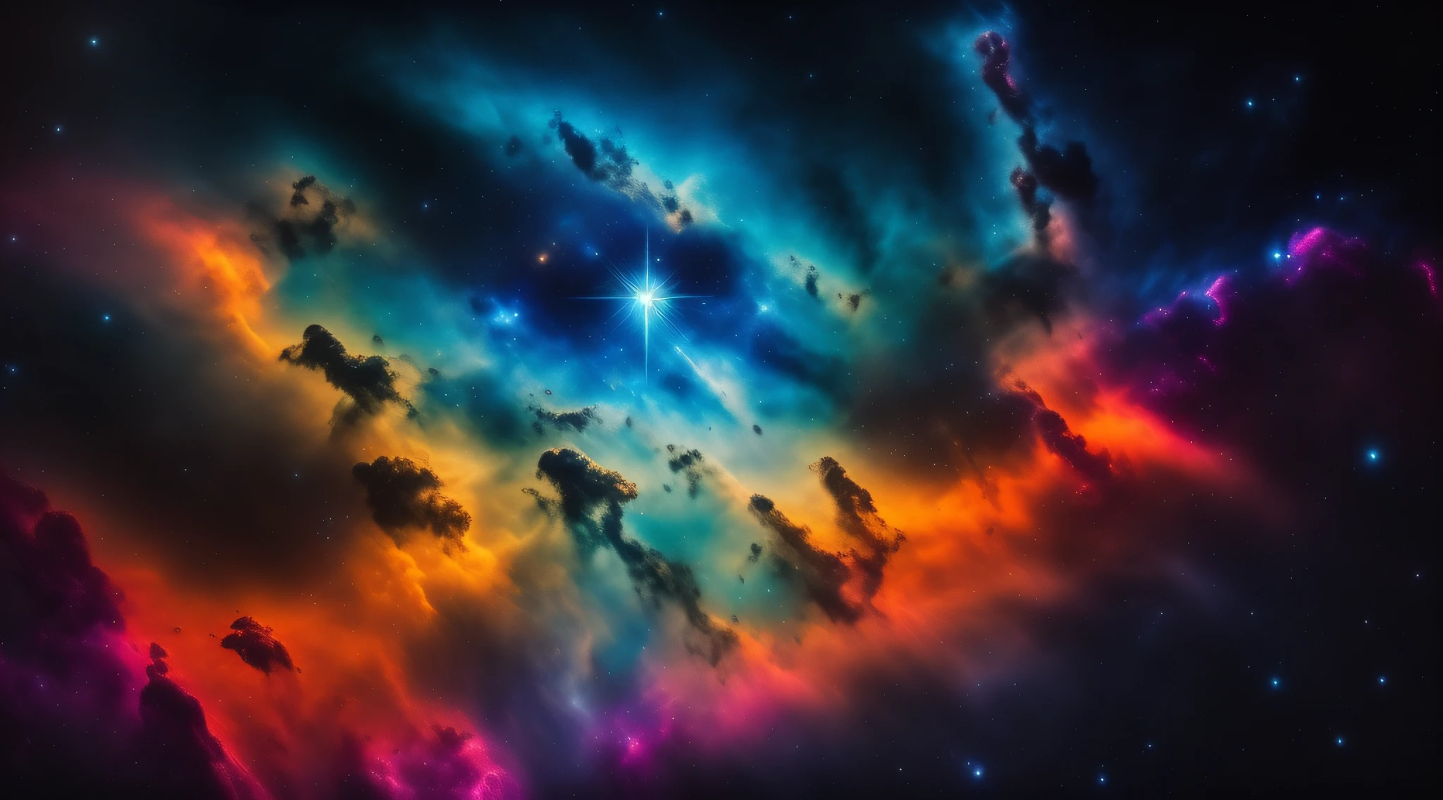 a close up of a colorful nebula with a star filled sky, nebula clouds, colorful nebula, dramatic nebula sky, nebula sky, epic nebula, space clouds, vibrant nebula, colorful nebula background, colorful nebula, radiant nebula colors, colorful torn nebulas, dramatic sunset nebula, nebula background, the sky is a nebula on fire, cloud nebula, nebula sunset, colorful clouds
