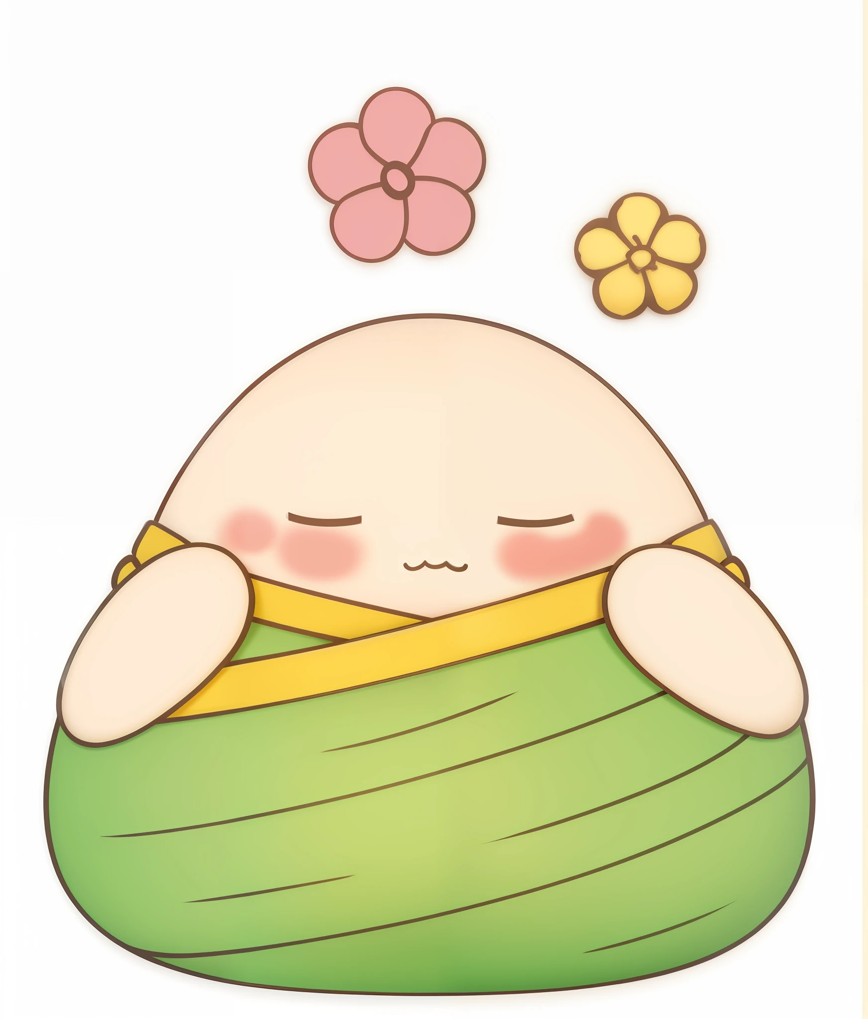 Cute zongzi with action，Emoticon pack