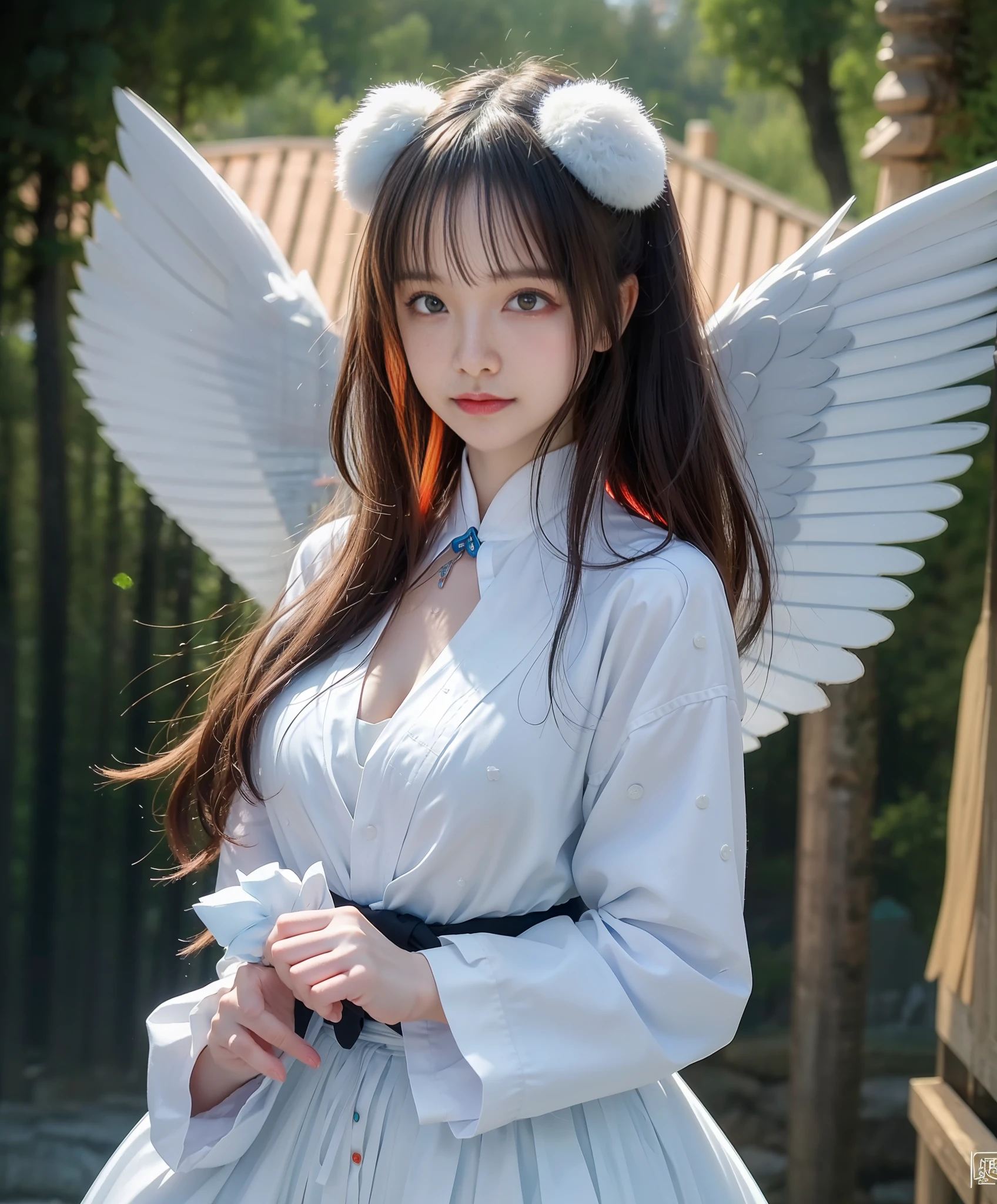 (8k, RAW photo:1.2), best quality, ultra high res,dramatic angle,(fluttered detailed color splashs), (illustration),(((1 girl))),(long hair),(rain:0.9), (头饰:1.4),少女身边有一座古宫,汉服,(重点),彩色水墨画,(泼彩),泼彩,(((colorful))),(素描:0.8) , Masterpiece, best quality, beautiful painted, highly detailed,(denoising:0.6),[splash ink],((ink refraction)), (beautiful detailed sky),moon,highly,detaild,(masterpiece, best quality, extremely detailed） CG unity 8k壁纸，杰作，最好的质量，超详细），（石蒜），