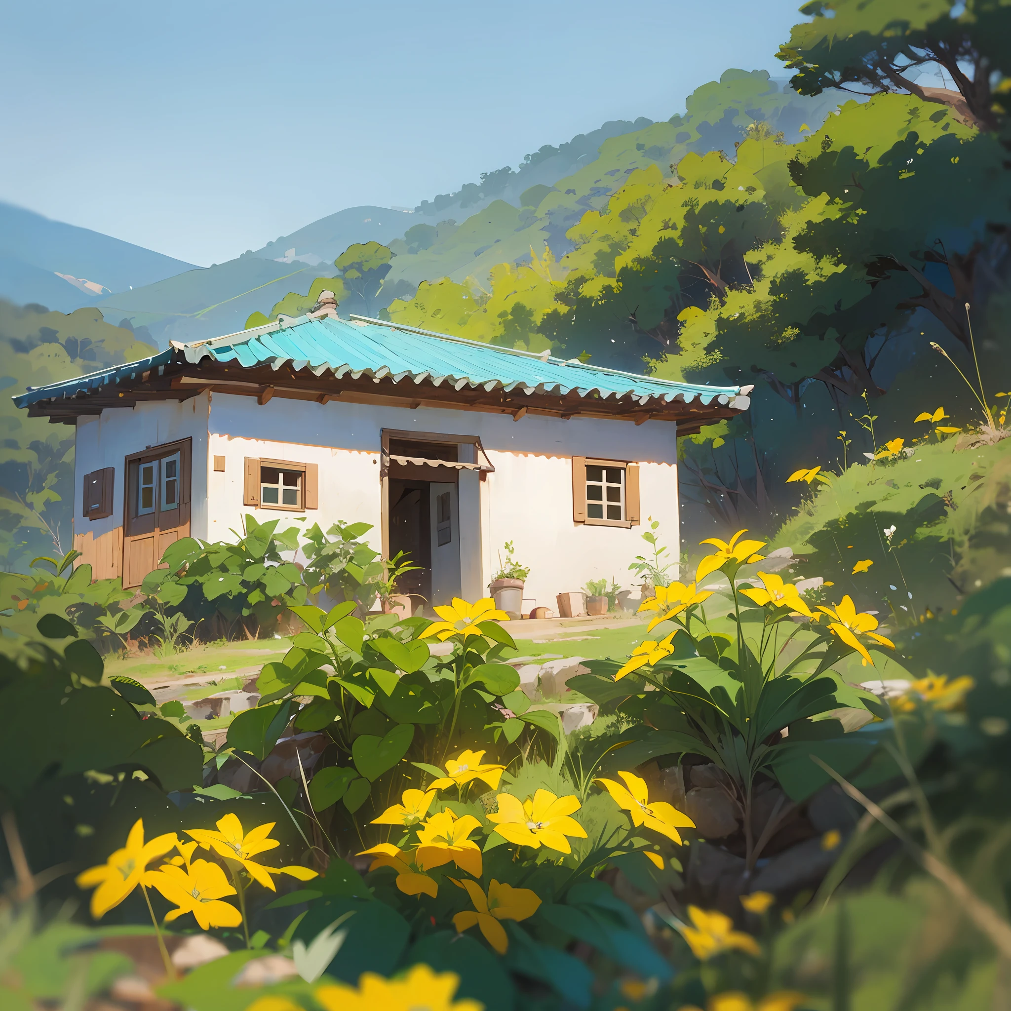 Casa no campo em meio as montanhas --auto --s2