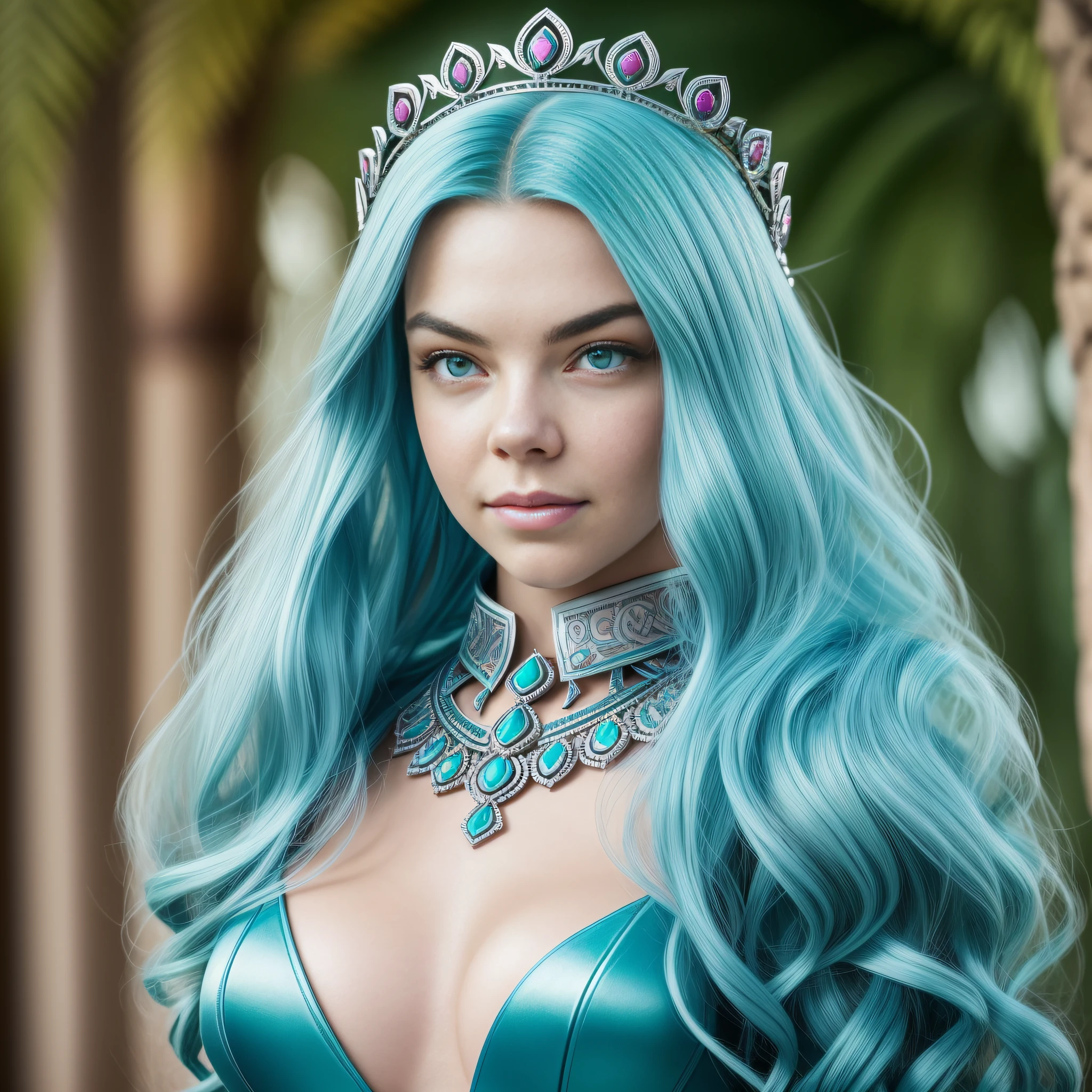 Anya Taylor Viking Queen Valkyrie beautiful eyes opal turquoise hairstyle Agathe short smile mouth open teeth screaming 27 years old skin pure face clean emotional appreciate expression revealing seductive suave pronounced voluminous anatomy athlete shape symmetry short shaved hair extravagant jewels Lazuli navel diamond revealing under-clothing silk satin thick leather hard fur trimmed short abundant spinel diamond kunzite ornate lava indigo dressed armor chrome heavy thick shoulders ruby onix tourmaline DoF garden complex Composition "Cerisier" lucioles "Ghibli Studio" , Bright Ultra sunlight-pro photo reflex Fujifilm XT3 UHD 16k Rendu ultra octane ultra-Ultra Realism-Ultra Precise-Ultra details-Ultra Quality-Ultra Resolution-Ultra textured-maximalist realist totalist perfectionism retina DSLR