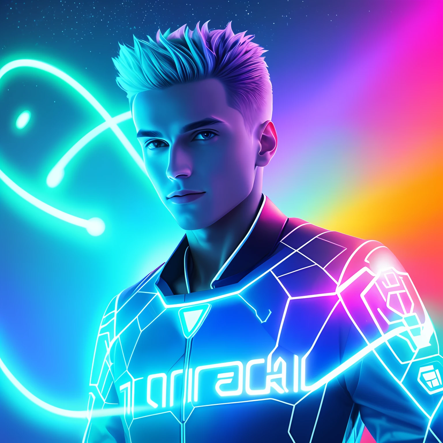 Crie uma logomarca futurista para a empresa de marketing digital Glow Marketing