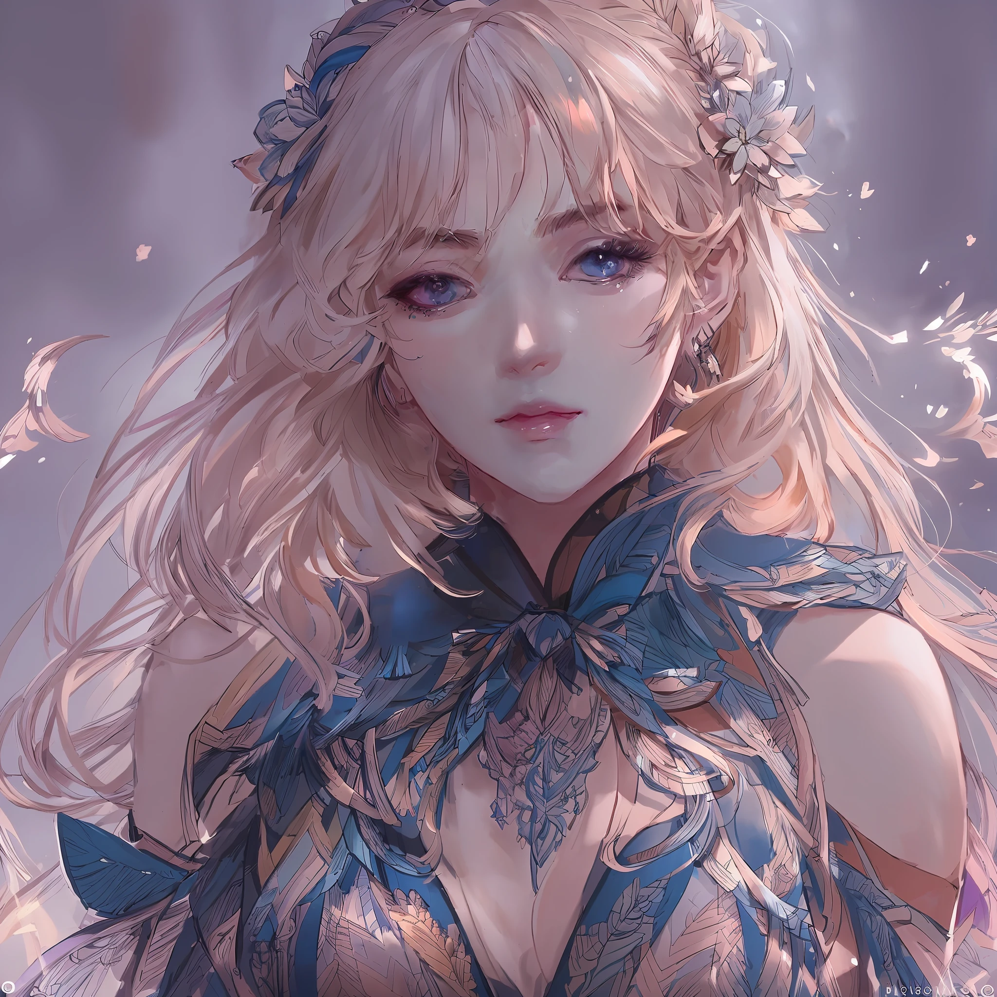 DBfantasyart style, line-art style, masterpiece, 1girl, a majestic beautiful portrait of a short wavy haired female, manhwa, highly detailed, 8K resolution, black formal dress, detailed piecing eyes, detailed iris, succulent lips, heavy makeup, serious, complex lighting {an extremely delicate and beautiful}, {{{masterpiece}}},