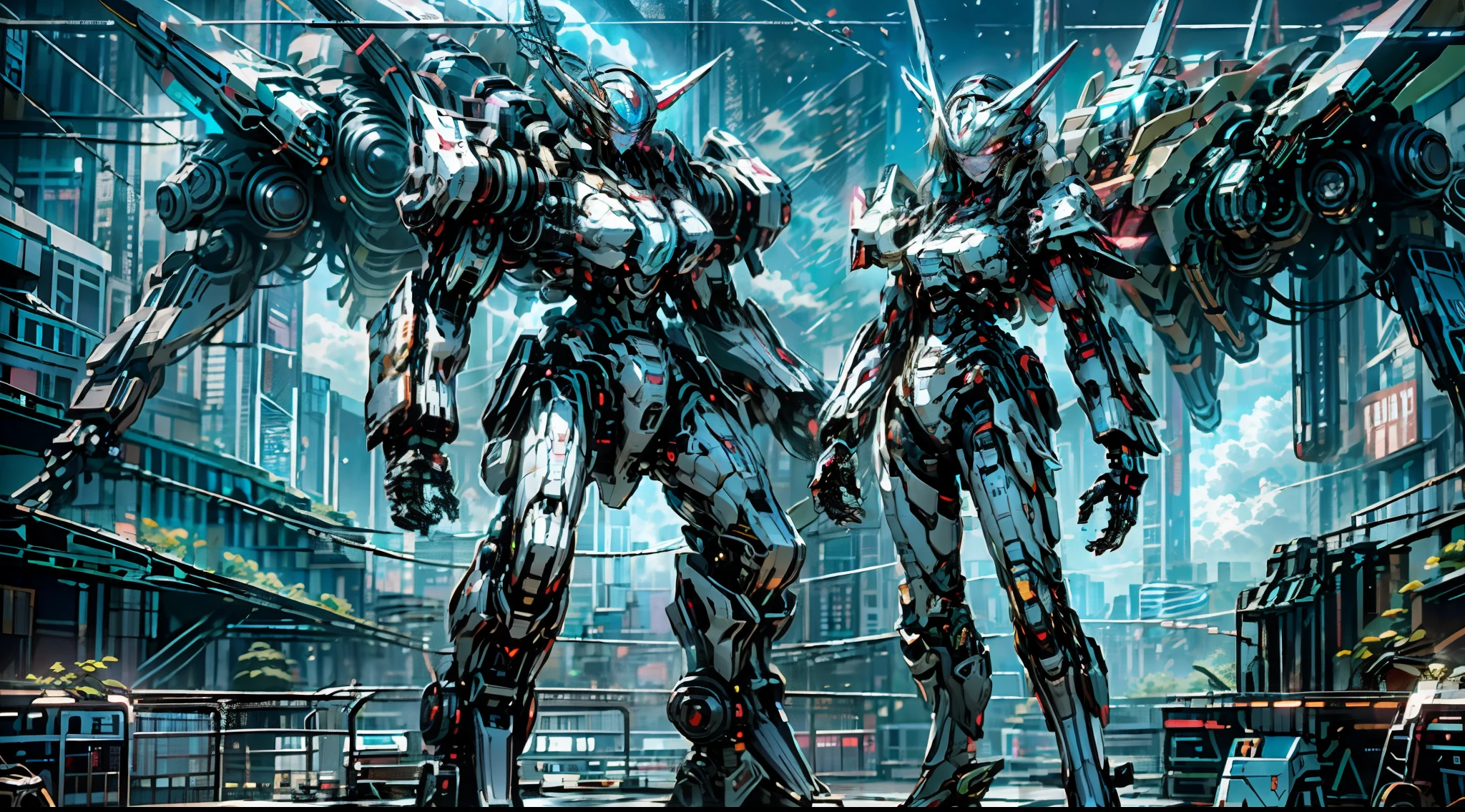 ((Best quality)), ((masterpiece)), (highly detailed:1.3), 3D, beautiful, (cyberpunk:1.2), in space, nebula, holding_weapon, laser, (1Female mecha:1.3), facing the audience, Glowing eyes, full body, (flying, swooping down, dynamic, motion blur: 1.4), (huge mech wings: 1.6), looking up, glowing_eyes, mecha, panorama, background is earth, nebula, space, particles, Reality, HDR (High Dynamic Range), Ray Tracing, NVIDIA RTX, Super Resolution, Unreal 5, Subsurface Scattering, PBR Textures, Post Processing, Anisotropic Filtering, Depth of Field, Maximum Clarity and Clarity, Multilayer Textures, Albedo and Specular maps, Surface shading, accurate simulation of light-material interaction, perfect proportions, Octane Render, two-tone lighting, large aperture, low ISO, white balance, rule of thirds, 8K RAW, efficient sub-pixel, sub-pixel volume product,