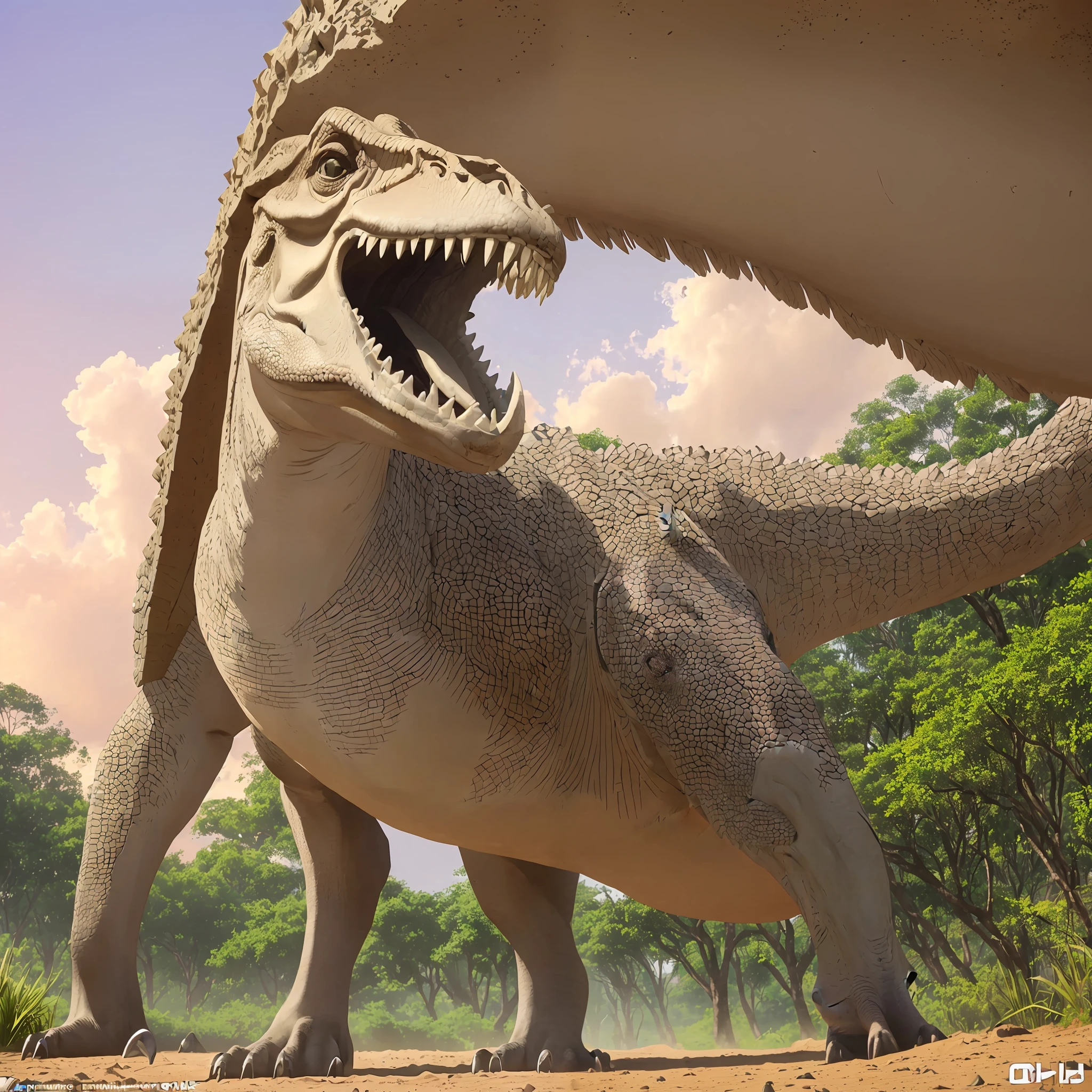 (Melhor Qualidade, 8k, 32k, Obra-Prima, UHD:1.3), dinossauro Ultra Detalhado, Detailed Lips --auto --s2