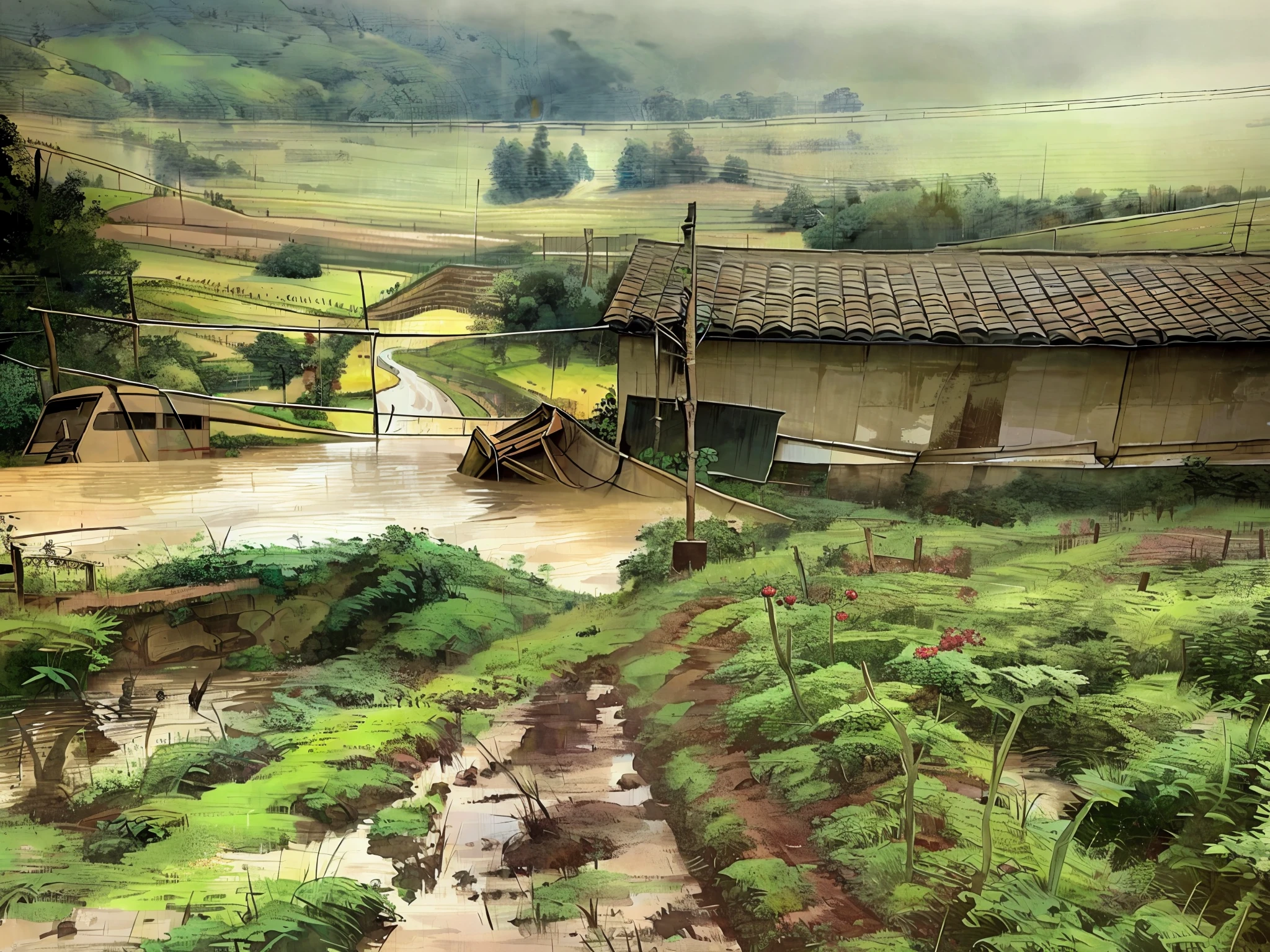 Countryside after rain --auto --s2