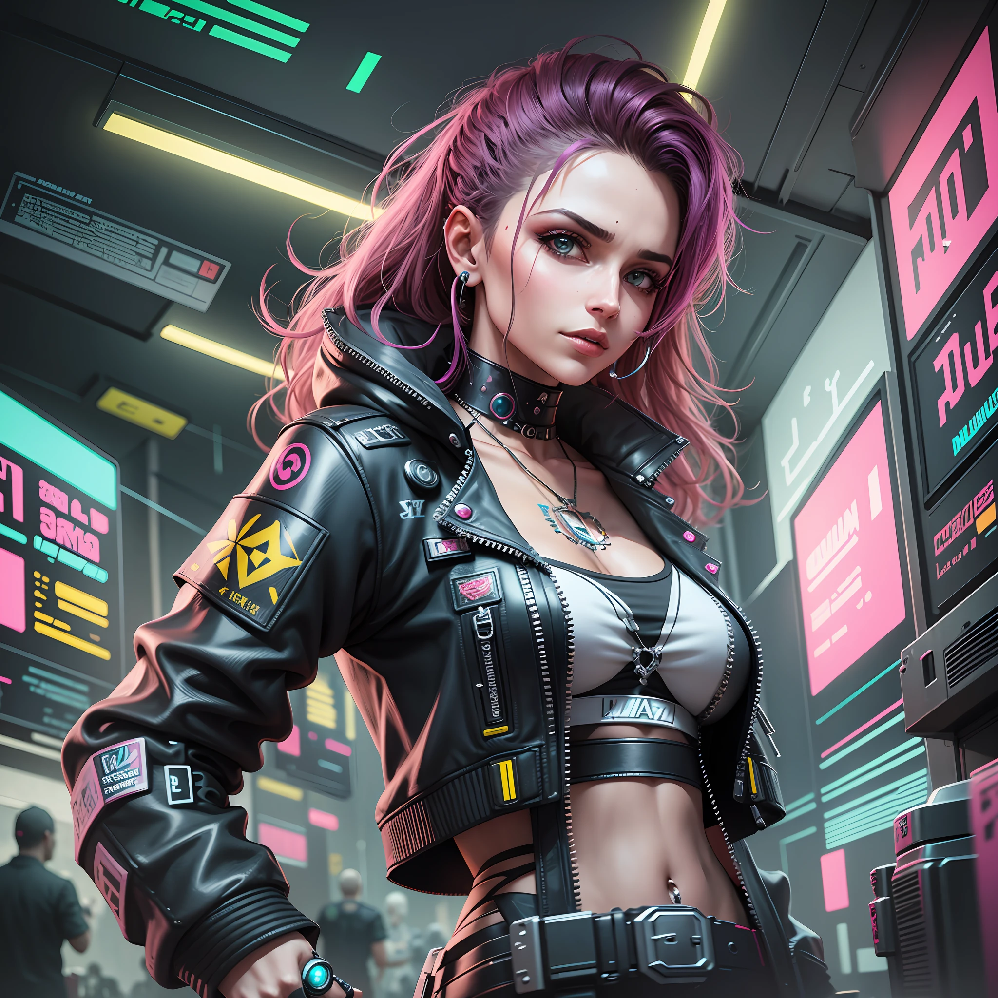 mulher realista cyberpunk 20 anos de idade --auto --s2