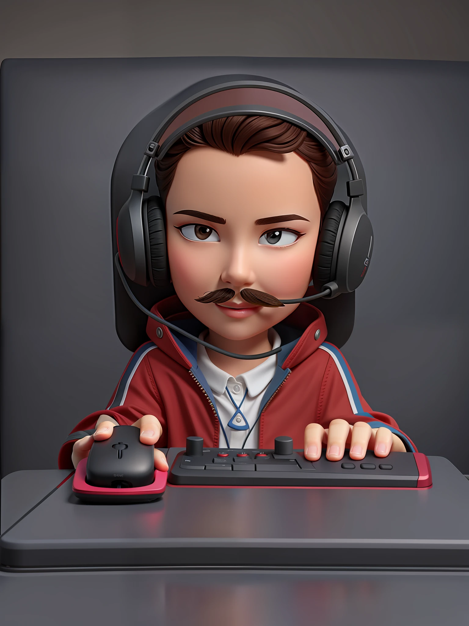 Detailed hand, hand on mouse, 5 fingers on each hand, beautiful hand