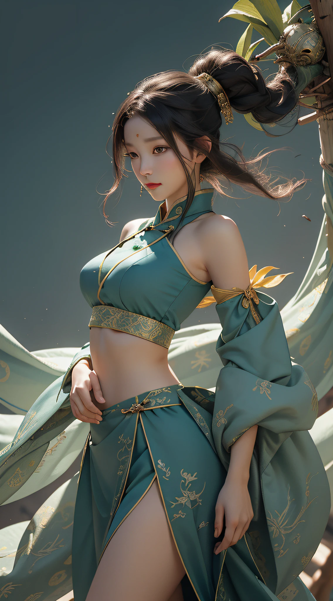 Ultra high quality，MASTERPIECE，Perfect illustration，extreme details，China Hua，Grandiose Scene 1.4 pcs，theme：Dragon Boat Festival Blue Dragon Maiden picture
hue：The main color is light blue，Paired with fresh greens and bright yellows，Create lightness、Bright atmosphere。
Picture composition：With the green dragon as the main body，On the green dragon sat a girl，The girl was dressed in blue Hanfu，Holding sweet rice dumplings in his hand，Jubilant expressions，Look into the distance。The green dragon's body meandered，The dragon head and tail parts protrude，Highlights the traditional Chinese dragon culture。Around the blue dragon and the maiden，Traditional calamus can be added、Wormwood、realgar、Sachets and other elements，to highlight the history and culture of the Dragon Boat Festival。
Pay special attention：In order to highlight the traditional culture of the Dragon Boat Festival，The girl in the picture is supposed to wear traditional Hanfu，At the same time, the performance of the green dragon does not have to be too realistic，It is possible to add the characteristics of Chinese painting，Such as ink、line、Ink rendering, etc，Create a traditional Chinese style。
Picture atmosphere：The whole picture should create jubilation、lively、Festive atmosphere，It shows the traditional culture of the Dragon Boat Festival，At the same time, create lightness、mingliang、Fresh feeling，Let people feel the joy and enjoyment of the festival。
Other elements：The performance of the green dragon can also be added to the river、Traditional elements such as dragon boats，To highlight the dragon boat racing style of the Dragon Boat Festival。At the same time
