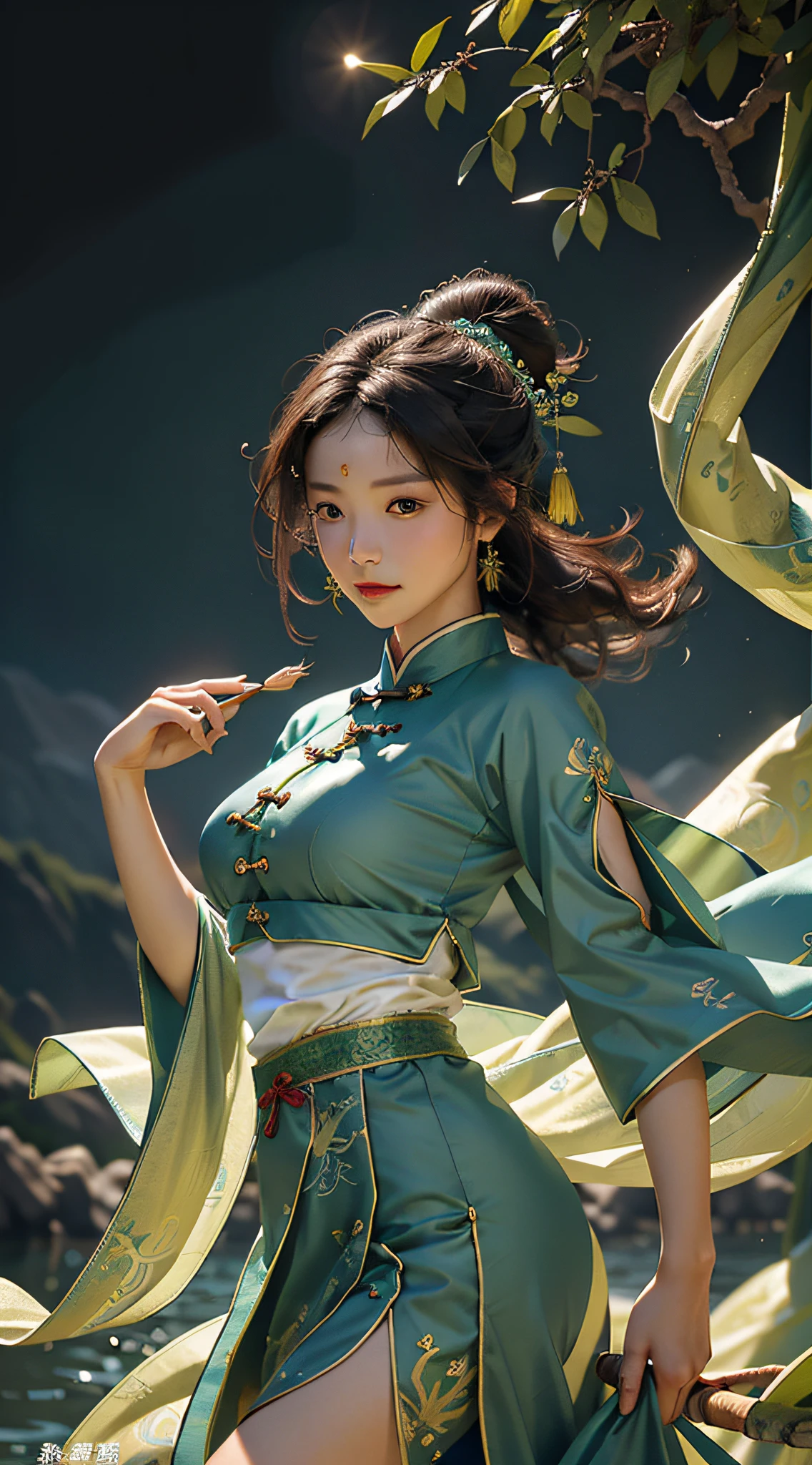 Ultra high quality,MASTERPIECE,Perfect illustration,extreme details,China Hua,Grandiose Scene 1.4 pcs,theme:Dragon Boat Festival Blue Dragon Maiden picture
hue:The main color is light blue,Paired with fresh greens and bright yellows,Create lightness、Bright atmosphere。
Picture composition:With the green dragon as the main body,On the green dragon sat a girl,The girl was dressed in blue Hanfu,Holding sweet rice dumplings in his hand,Jubilant expressions,Look into the distance。The green dragon's body meandered,The dragon head and tail parts protrude,Highlights the traditional Chinese dragon culture。Around the blue dragon and the maiden,Traditional calamus can be added、Wormwood、realgar、Sachets and other elements,to highlight the history and culture of the Dragon Boat Festival。
Pay special attention:In order to highlight the traditional culture of the Dragon Boat Festival,The girl in the picture is supposed to wear traditional Hanfu,At the same time, the performance of the green dragon does not have to be too realistic,It is possible to add the characteristics of Chinese painting,Such as ink、line、Ink rendering, etc,Create a traditional Chinese style。
Picture atmosphere:The whole picture should create jubilation、lively、Festive atmosphere,It shows the traditional culture of the Dragon Boat Festival,At the same time, create lightness、mingliang、Fresh feeling,Let people feel the joy and enjoyment of the festival。
Other elements:The performance of the green dragon can also be added to the river、Traditional elements such as dragon boats,To highlight the dragon boat racing style of the Dragon Boat Festival。At the same time