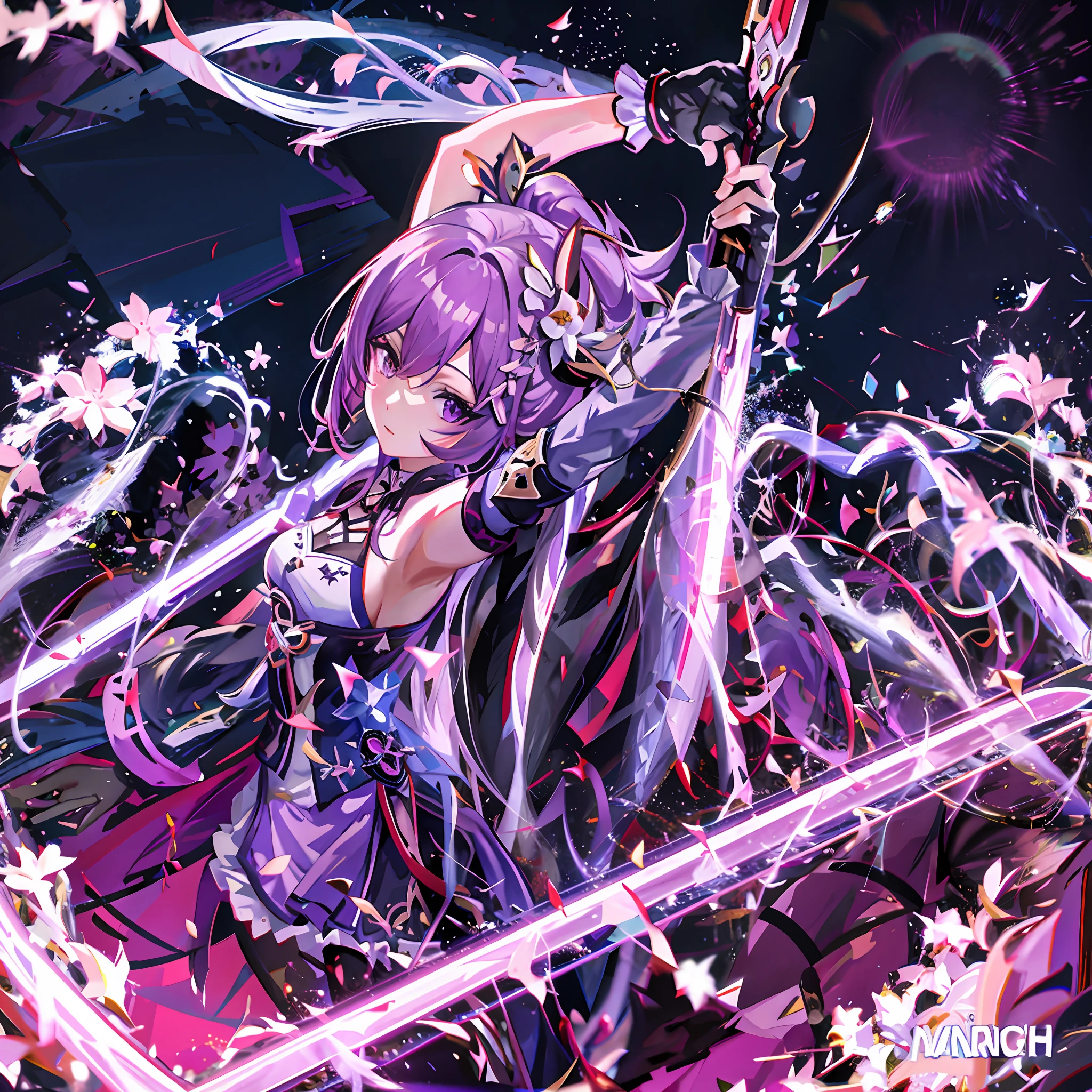 anime girl with sword and purple dress holding a sword, ayaka genshin impact, 《genshinimpact》in the clear, zhongli from genshin impact, ayaka game genshin impact, high detailed official artwork, genshin impact character, from arknights, cushart krenz key art feminine, dramatic wielding sword pose, official artwork, detailed key anime art