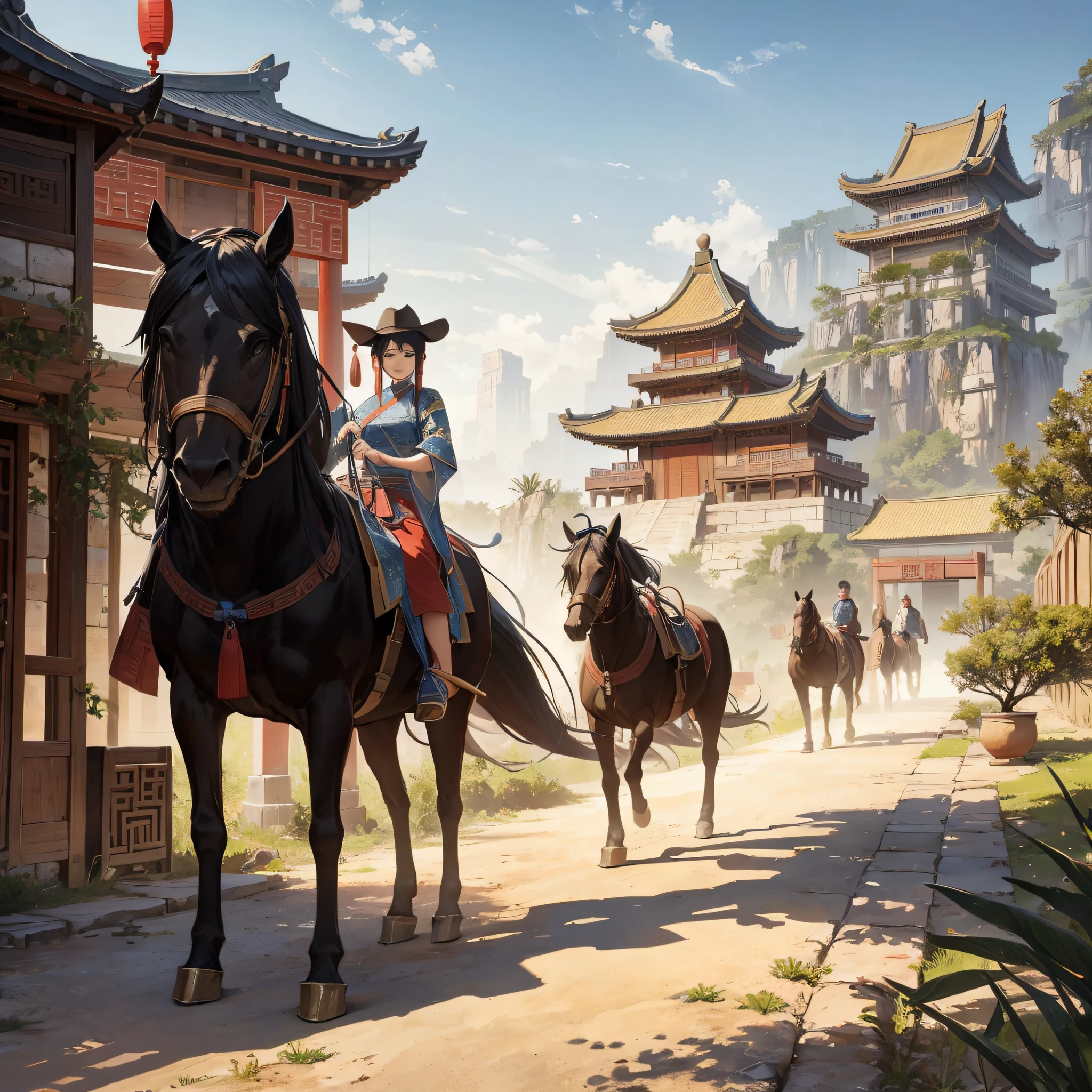 Ancient China，Western Regions，A city in the desert