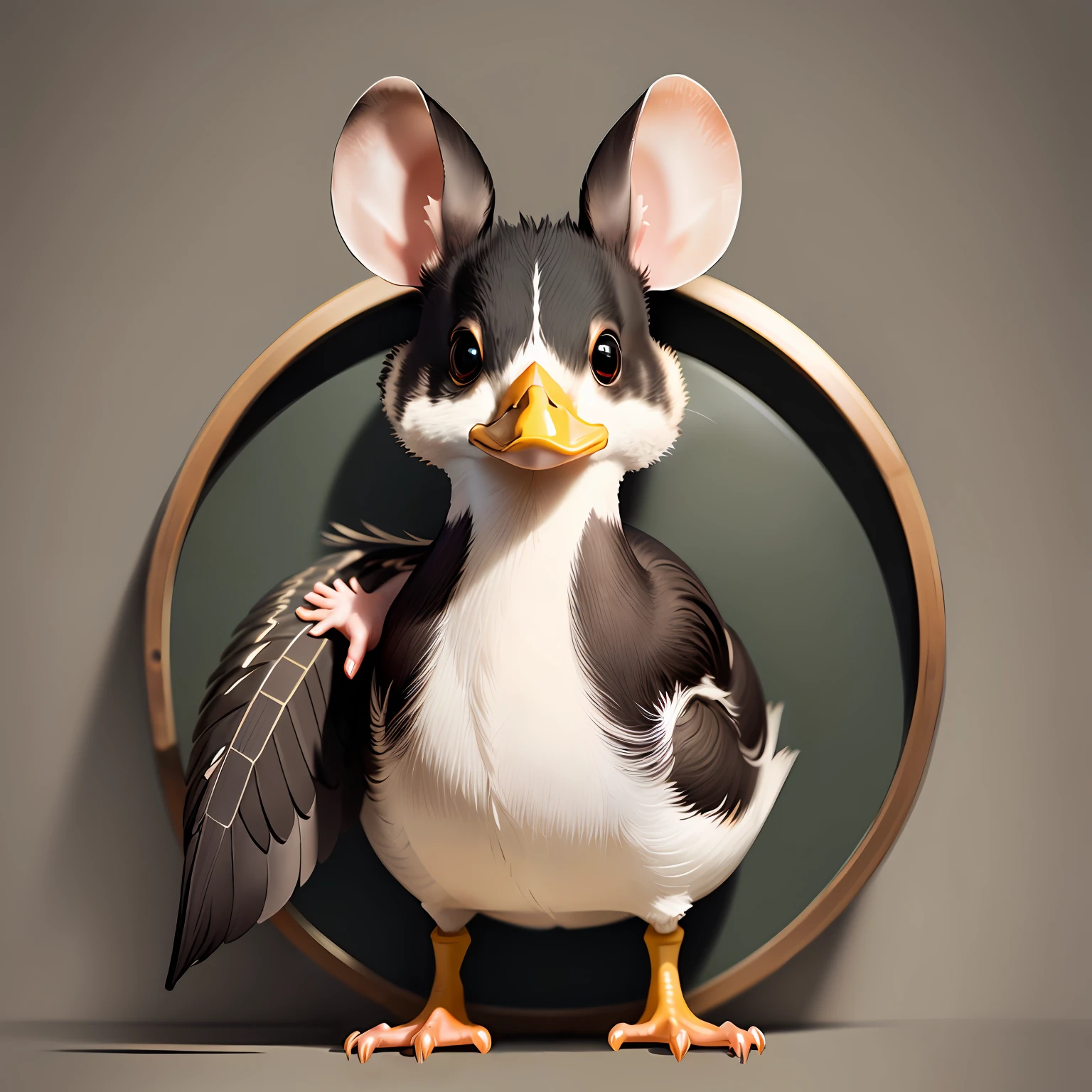 Rat head duck body