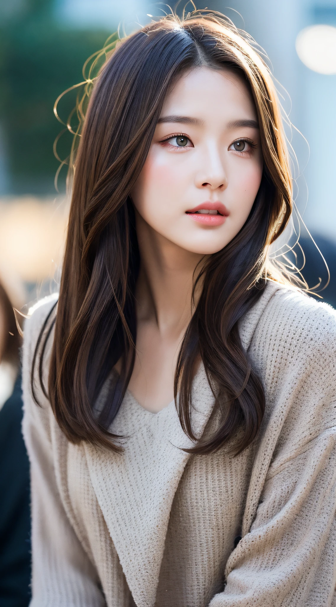 Best quality, realistic, realistic, extremely detailed, extremely delicate and beautiful, RAW photo, professional lighting, facial lighting, depth of field, single focus, full body, a 20 year old female, (night, beach, starry sky: 1.4), brown Hair, Brown Eyes, Smaller Head, Fashion Girl, Beautiful Eyes, Real Face, Real Skin, Realistic Face, Realistic Skin, Detailed Eyes, Detailed Facial Features, Detailed Clothes Features, (Fashion Clothes: 1.3 ), (Fashion hairstyle: 1.3) dynamic pose, looking at viewer, detailed face and chest, (pureerosface_v1:0.33), (ulzzang-6500:0.33),