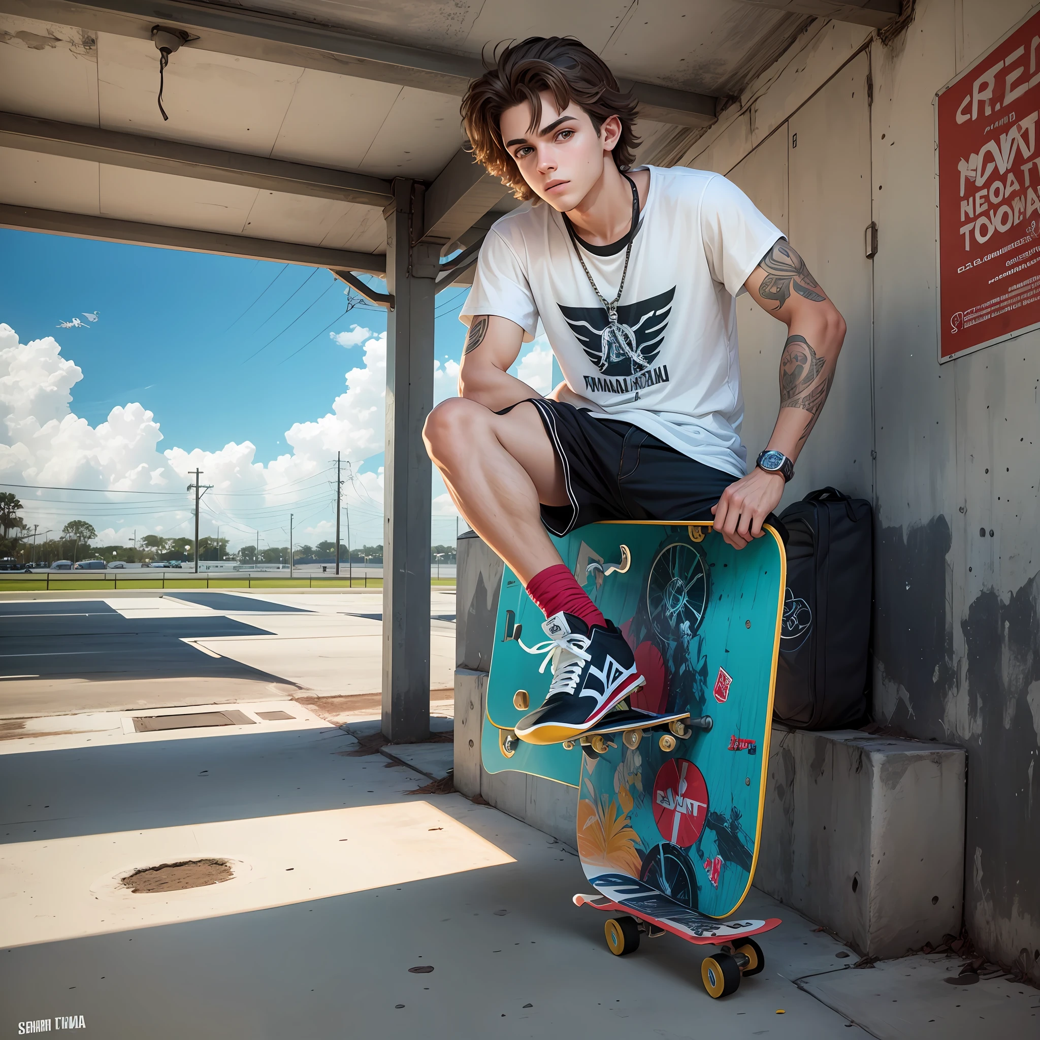 Havia um jovem chamado Paul, que morava em Tampa, in Florida, e era completamente apaixonado por skate. --auto --s2