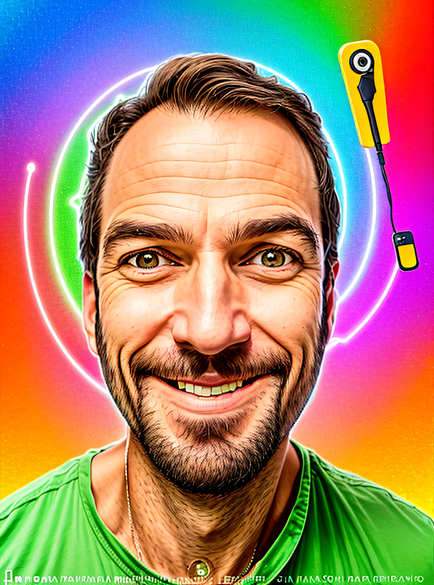 Homem Sorrindo, Fotografia selfie 8k, selfie de um homem, iphone selfie, imagem frontal, rosto raspado limpo, happily smiling at the camera, rosto largo raspado limpo, muito ligeiramente sorridente, sorrindo e olhando diretamente, barbeado limpo!, symmetrical face happy, foto selfie, completo, estilo line art - rosto fechado - retrato acima