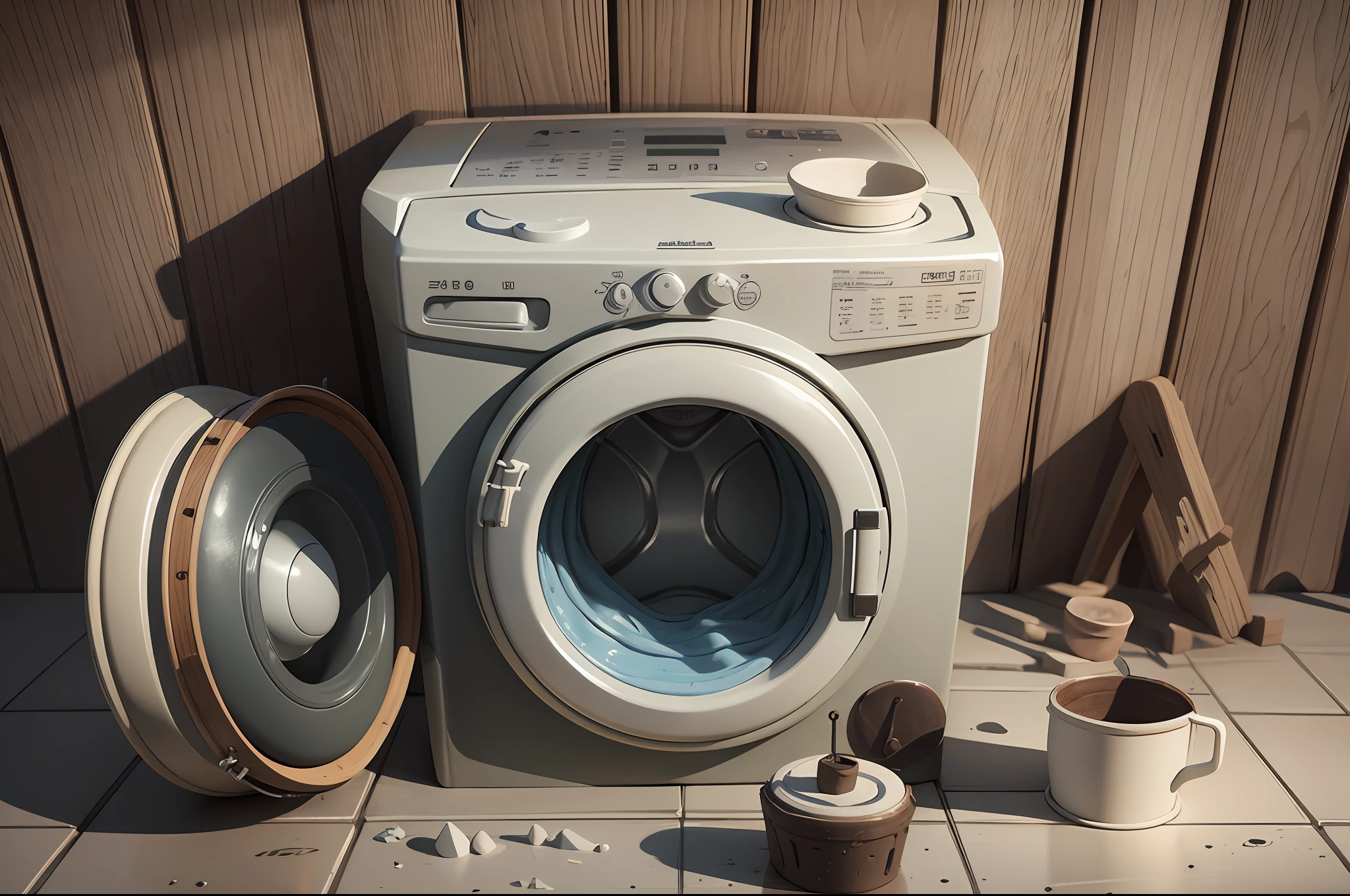 Clay Animation Drum Washing Machine --auto --s2