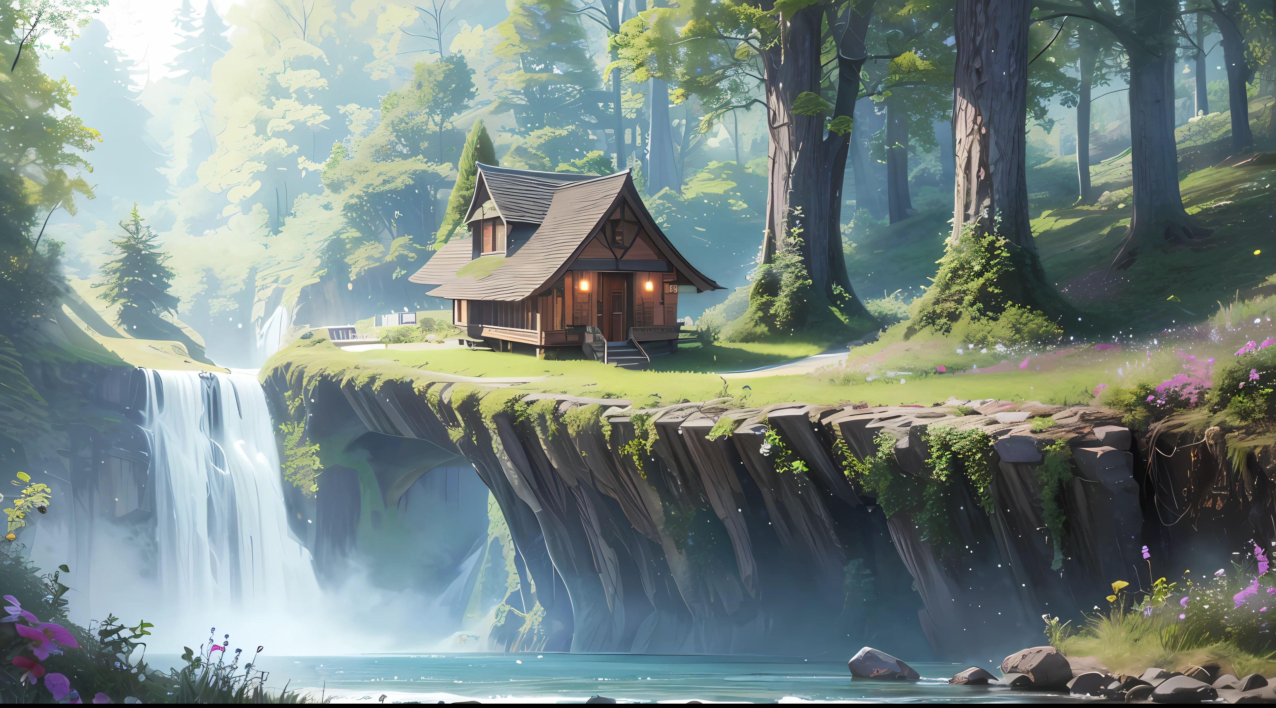 masterpiece, best quality, high quality,extremely detailed CG unity 8k wallpaper, An enchanting and dreamy scene of a sailing boat in fantasy forest, with towering trees, hidden fairy glens, creating a sense of mystique and enchantment, artstation, intricate, trending, award winning photography, Bokeh, Depth of Field, HDR, bloom, Chromatic Aberration ,Photorealistic,extremely detailed, trending on artstation, trending on CGsociety, Intricate, High Detail, dramatic, art by midjourney