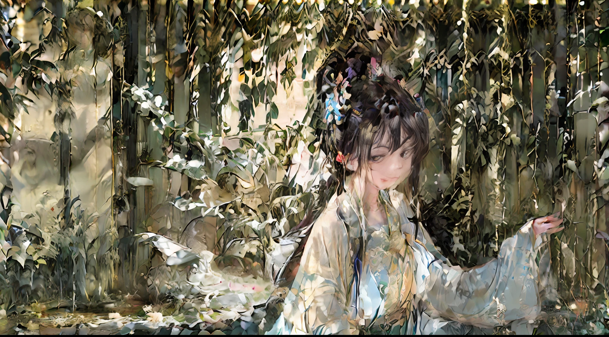 (hyperrealistic) , (illustration), (increase resolution), (8K), (extremely detailed), (best illustration), (beautiful detailed eyes), (best quality), (ultra-detailed), (masterpiece), (detailed face), solo, fine detail, detailed face, in the dark, deep shadow, understated,pureerosfaceace_v1, smile, super fine makeup, super fine clothes material, description: a sunny Dragon Boat Festival in Seoul, A young boy strolls through the bustling streets. Dressed in light summer clothes, he walked briskly and curiously explored the corners of the city. As he walked through a bustling street, greeted by a tempting aroma, he looked up and found a rice dumpling shop. The shop window displays a variety of brightly colored rice dumplings, which is eye-catching. The boy was attracted by the deliciousness and variety of zongzi and stopped to stare quietly.