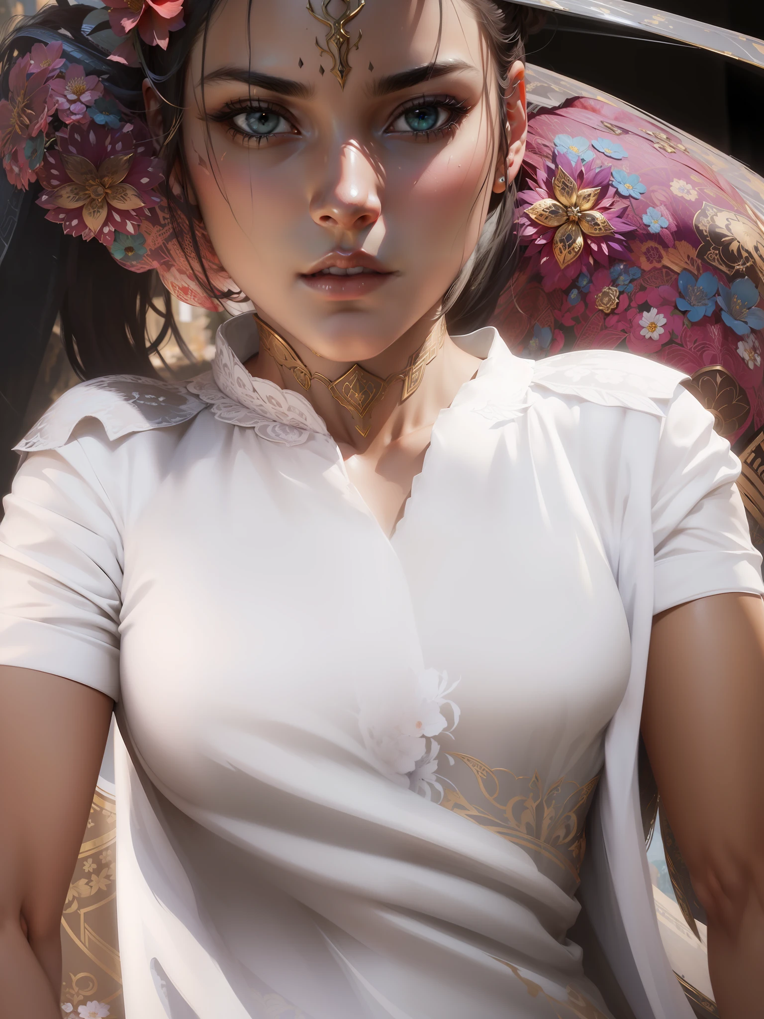 full body:1.6, walking pose, slow motion, (rogue thief:1.2) woman, multi-layered stitched,(dark-gold armor, many detail on armor), (intricately patterned cloth:1.2), (insanely detailed, flowering:1.5), (top quality, Alessandro Casagrande,
Greg Rutkowski, Sally Mann, concept art, 4k), (analog:1.2), (high sharpness), (detailed pupils:1.1), (painting:1.1), (digital painting:1.1), detailed face, eyes and body, masterpiece, best quality, (highly detailed photo:1.1), 8k, photorealistic, (long curvy hair, ???????:1.1), (young woman:1.1), by jeremy mann, by sandra chevrier, by maciej kuciara, sharp, (perfect body:1.1), realistic, real shadow, 3d, (europe castle background:1.2), (by Michelangelo), angel of death, innocent, eyes, diadem, angel wings, black clothes, full body, arms behind back, sky, halo, post-apocalypse,